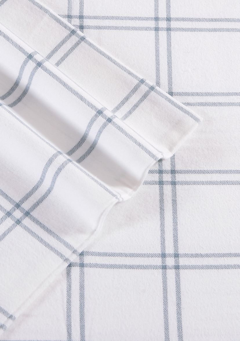 Westridge Plaid 4-Piece Cotton Flannel Sheet Set