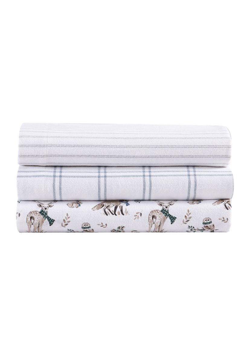 Westridge Plaid 4-Piece Cotton Flannel Sheet Set