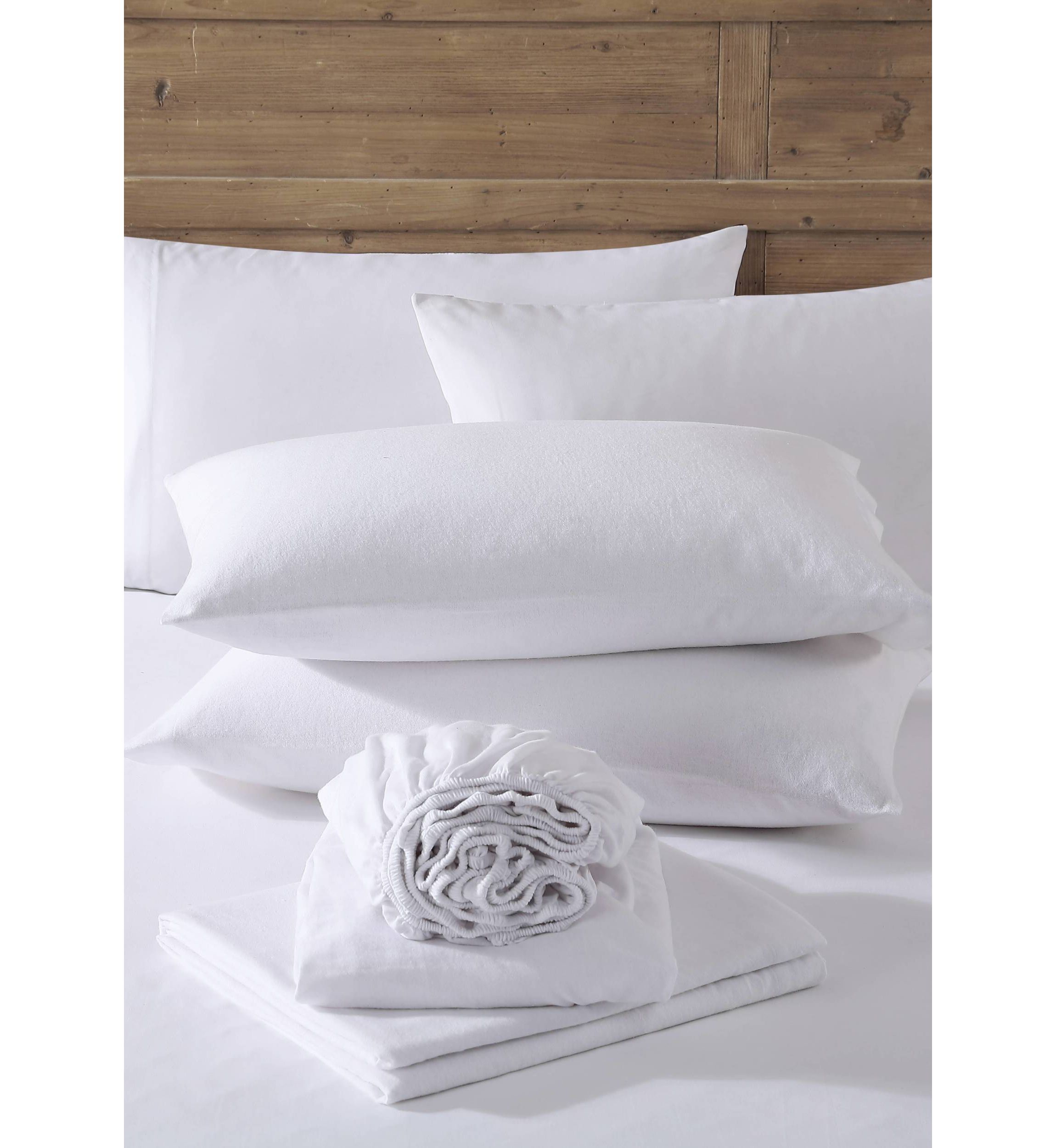 Solid Flannel Sheet Set