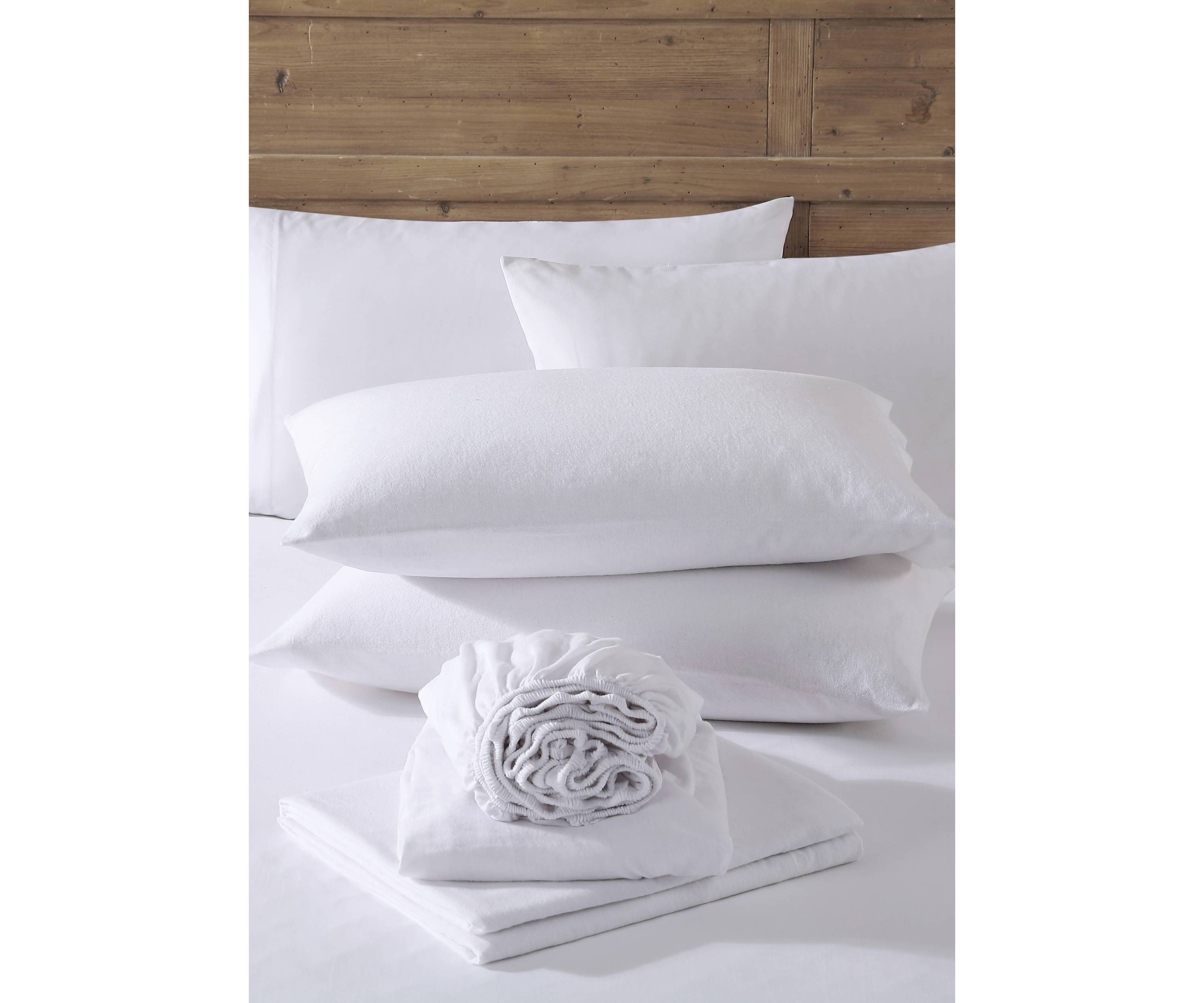 Solid Flannel Sheet Set