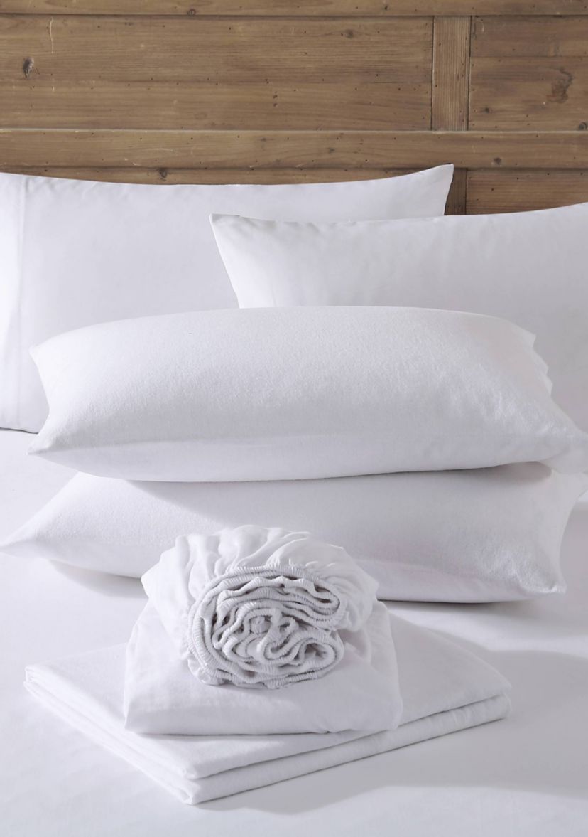 Solid Flannel Sheet Set