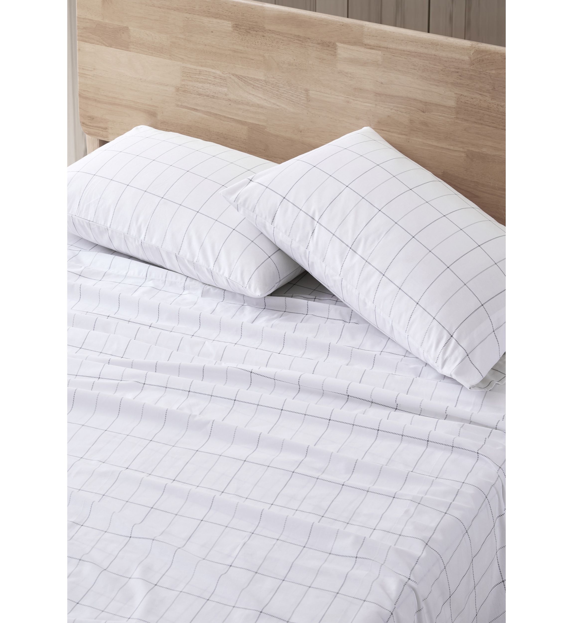 Northern Plaid 4-Piece Percale Cotton Sheet Set