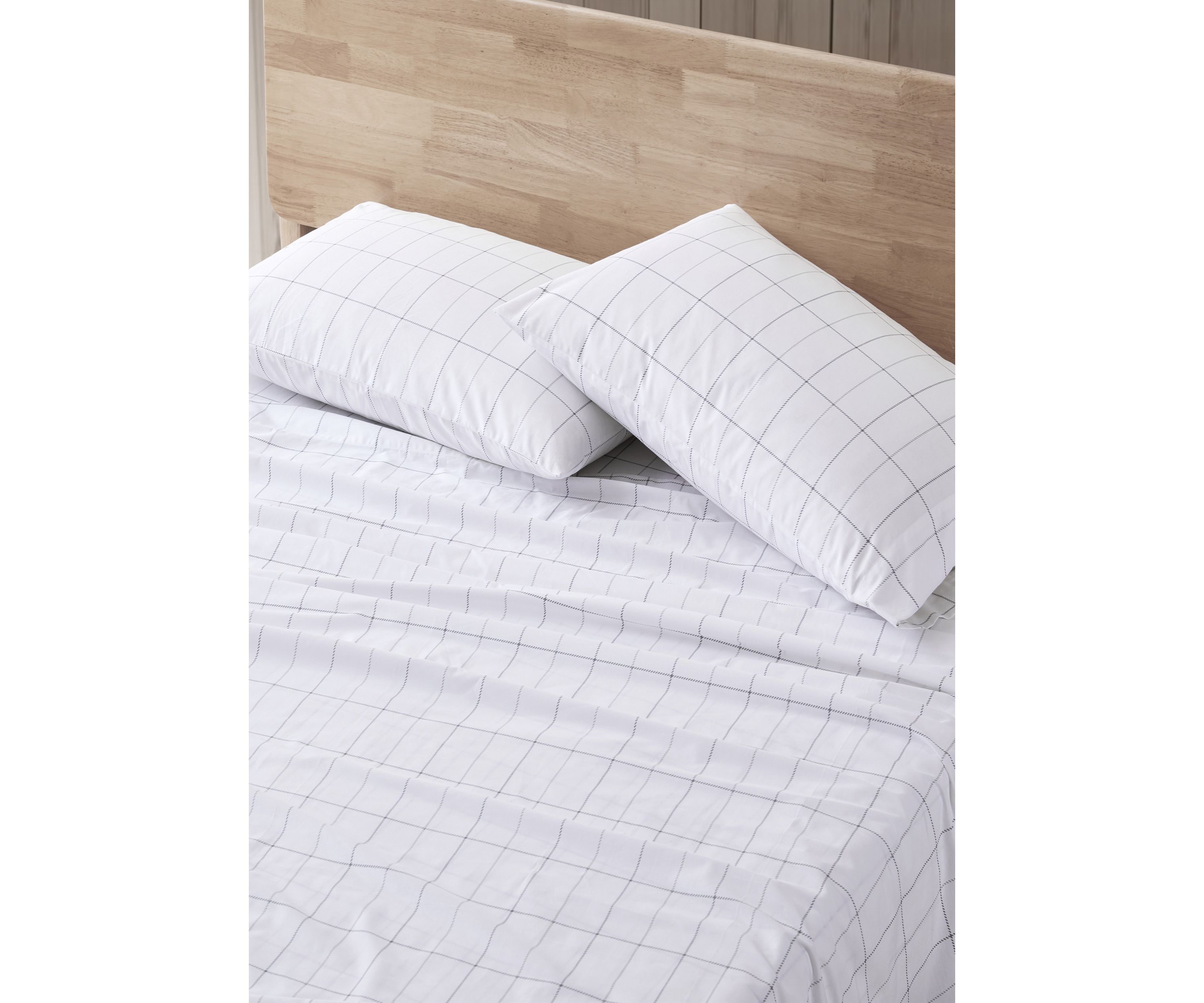 Northern Plaid 4-Piece Percale Cotton Sheet Set
