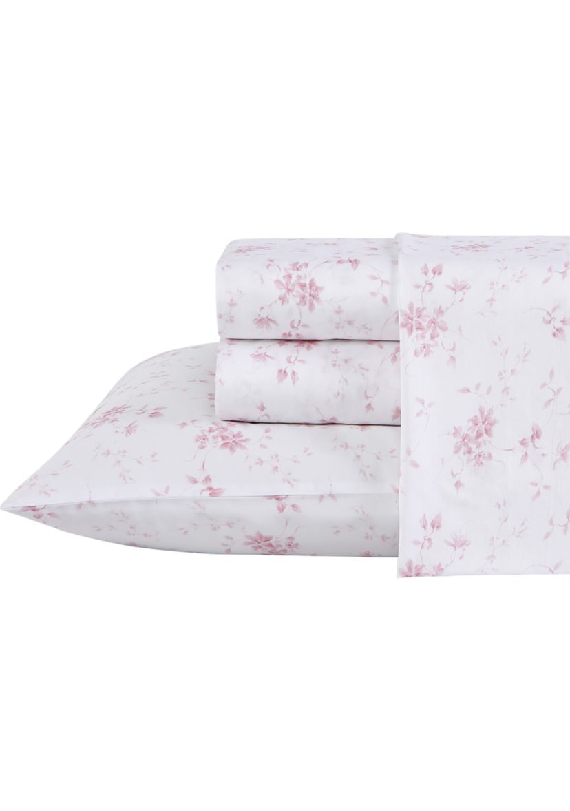 Garden Muse 4-Piece Floral T300 Cotton Sheet Set
