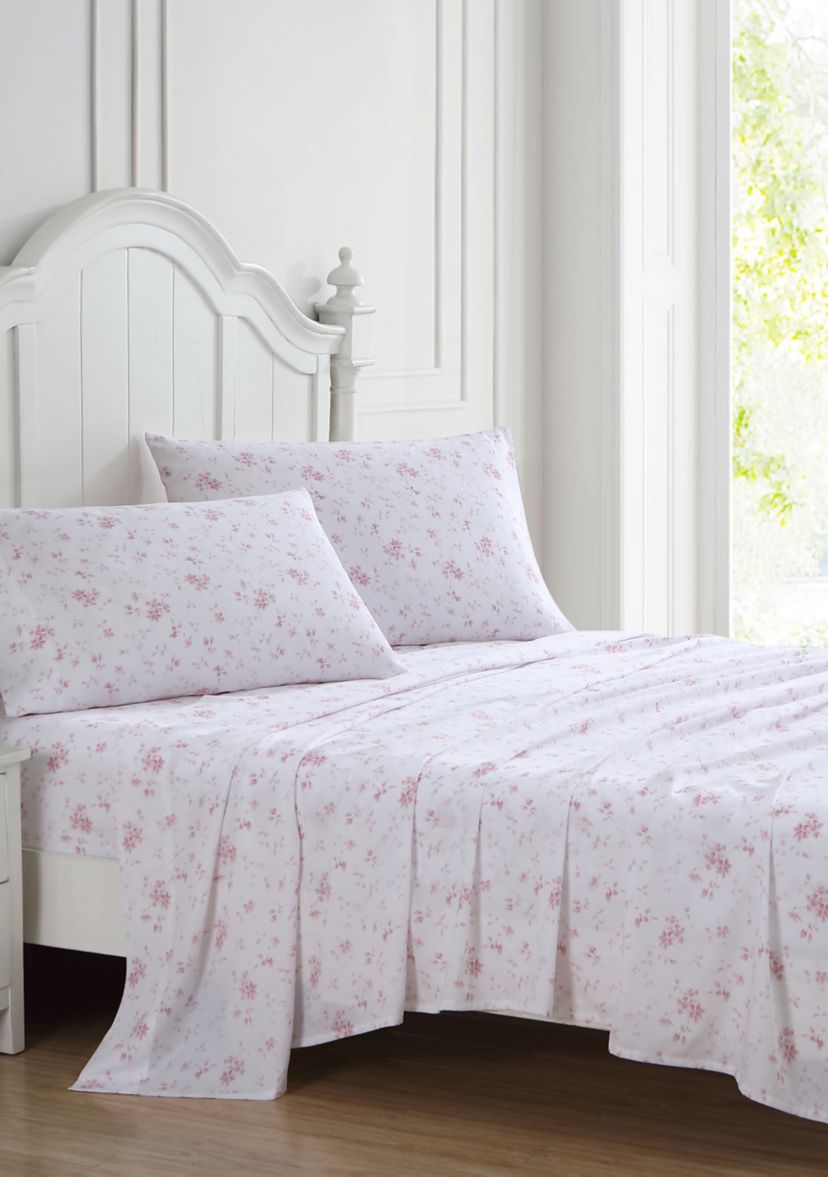 Garden Muse 4-Piece Floral T300 Cotton Sheet Set