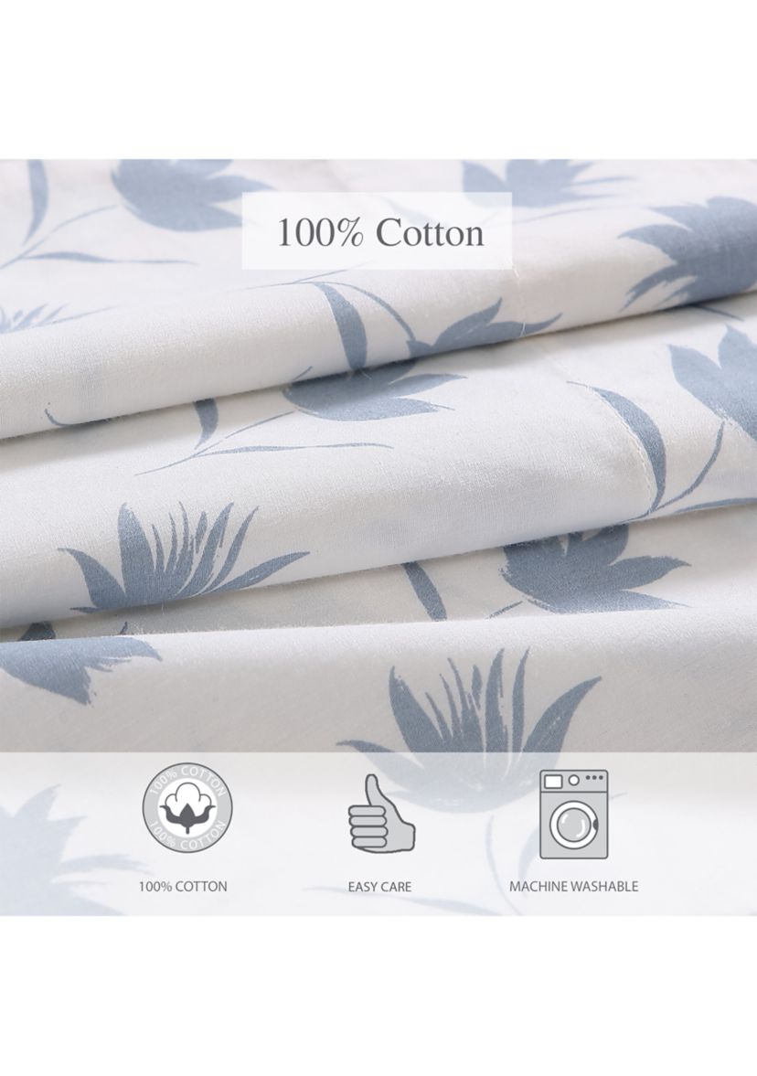 Floral Breeze Cotton Sheet Set