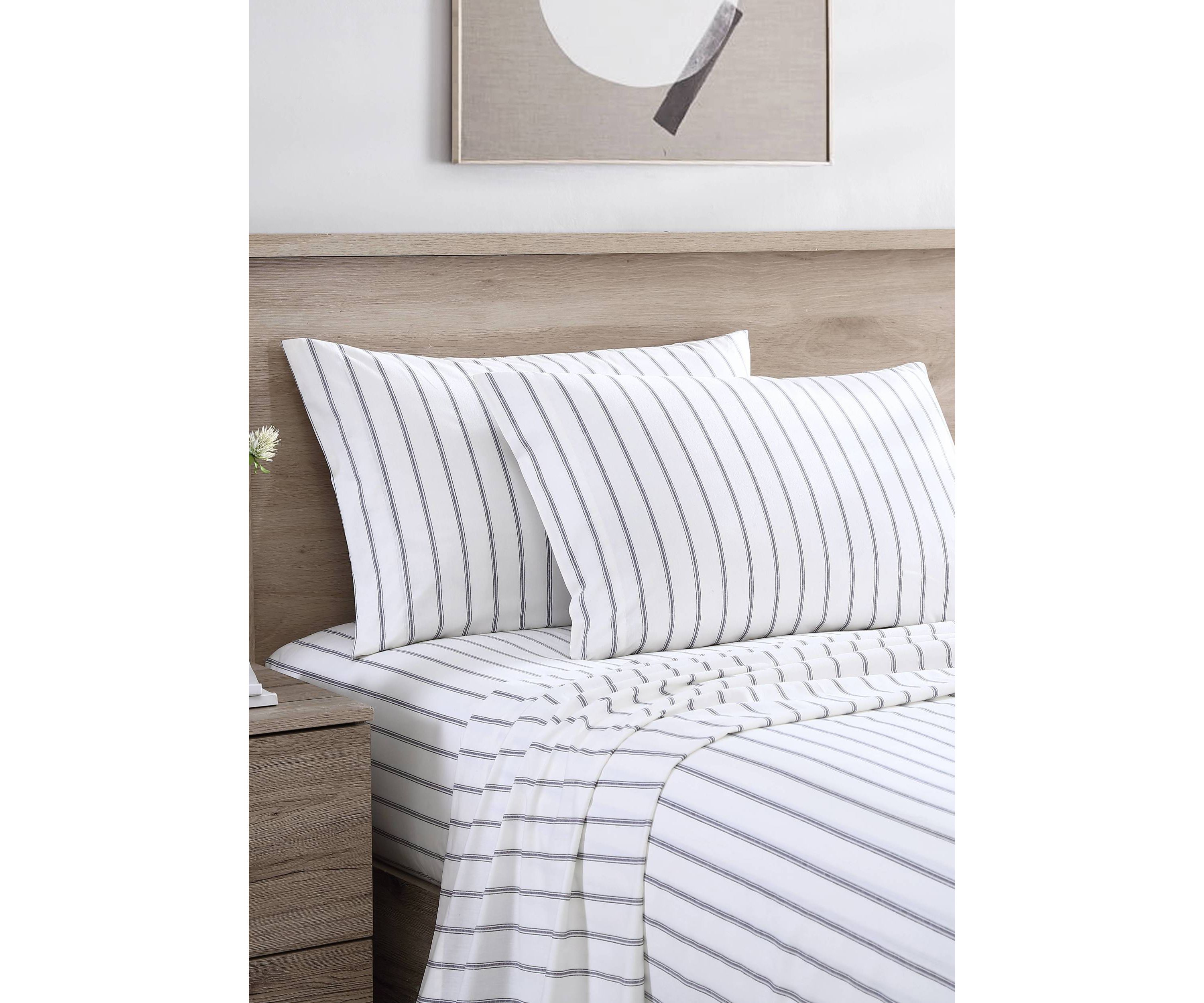 Trenton Stripe 4-Piece Cotton Sheet Set