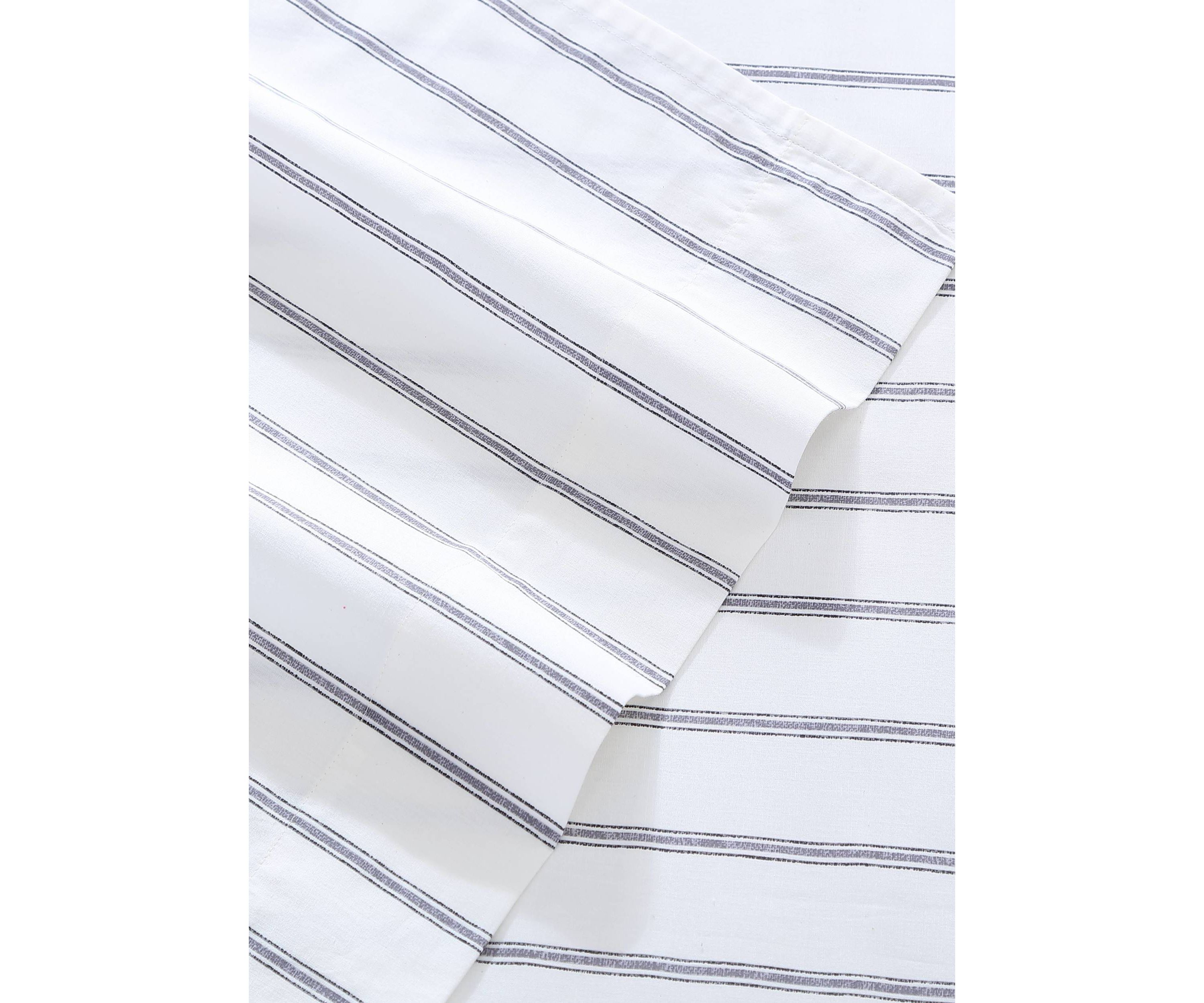 Trenton Stripe 4-Piece Cotton Sheet Set