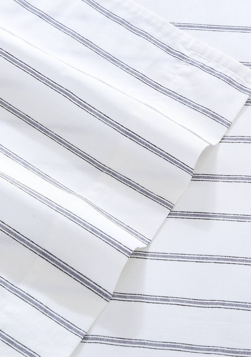 Trenton Stripe 4-Piece Cotton Sheet Set