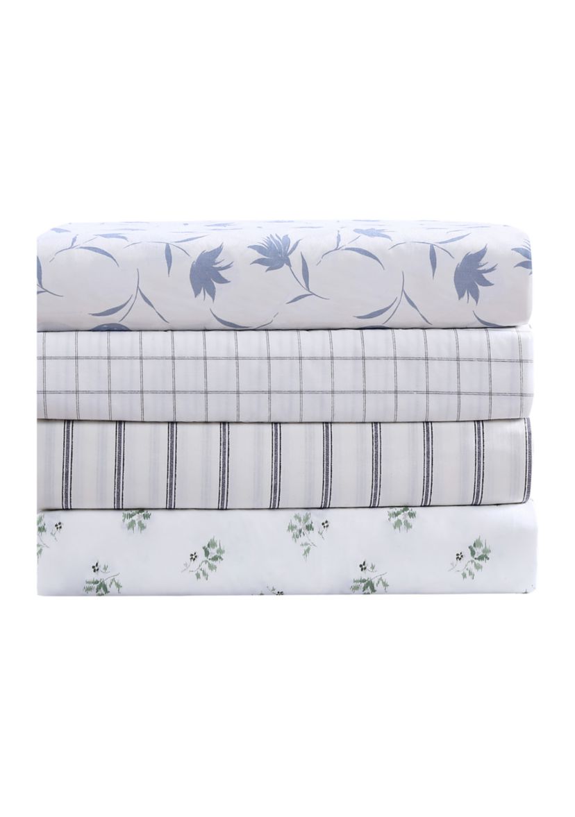 Trenton Stripe 4-Piece Cotton Sheet Set
