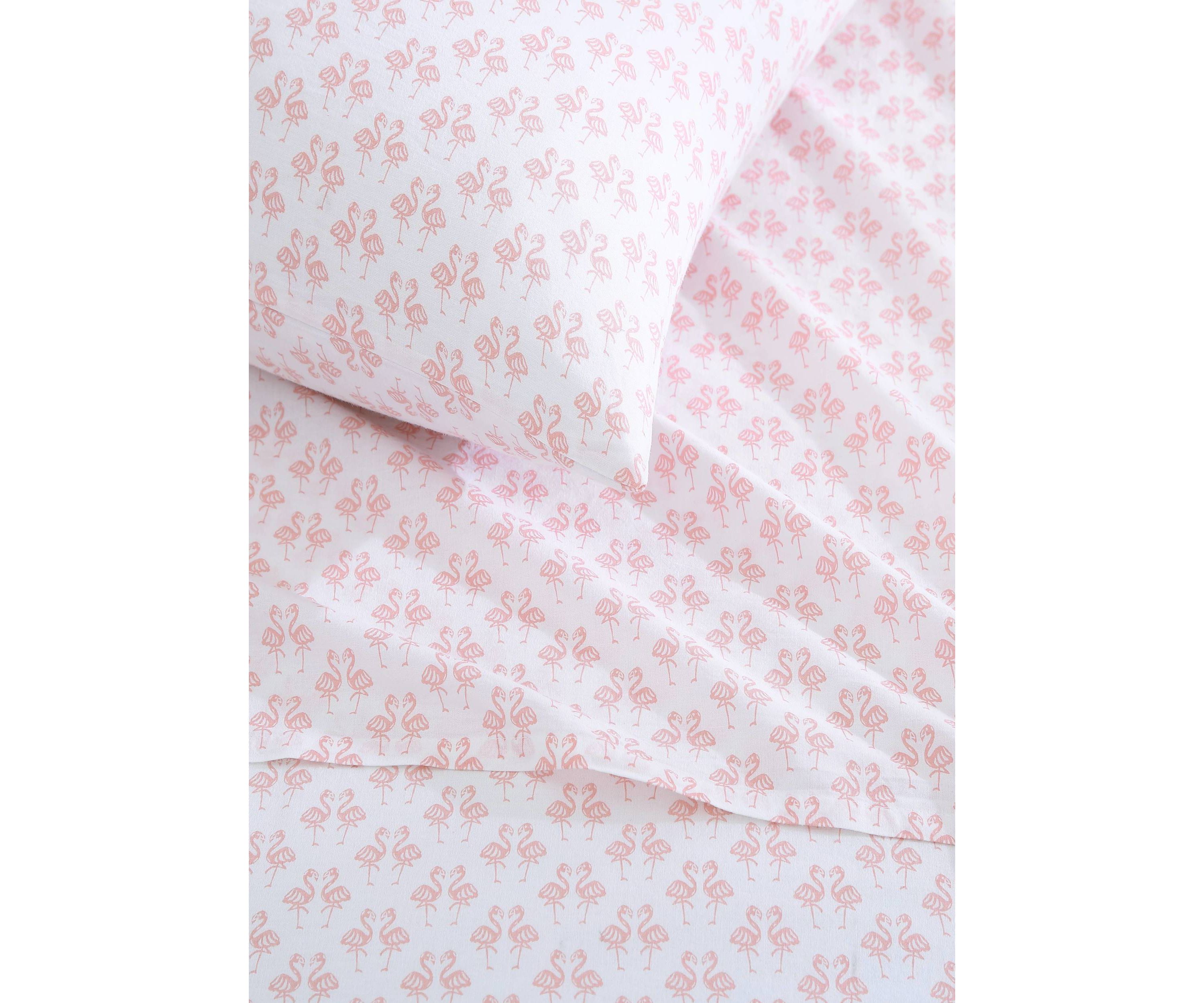 Flamingle Cotton Sheet Set