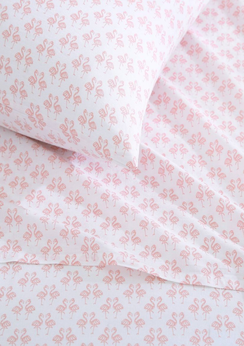 Flamingle Cotton Sheet Set