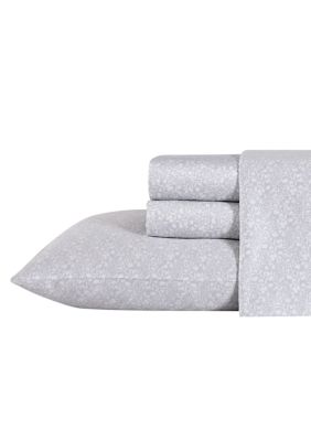 Laura Ashley Winnie Cotton Sheet Set, Gray