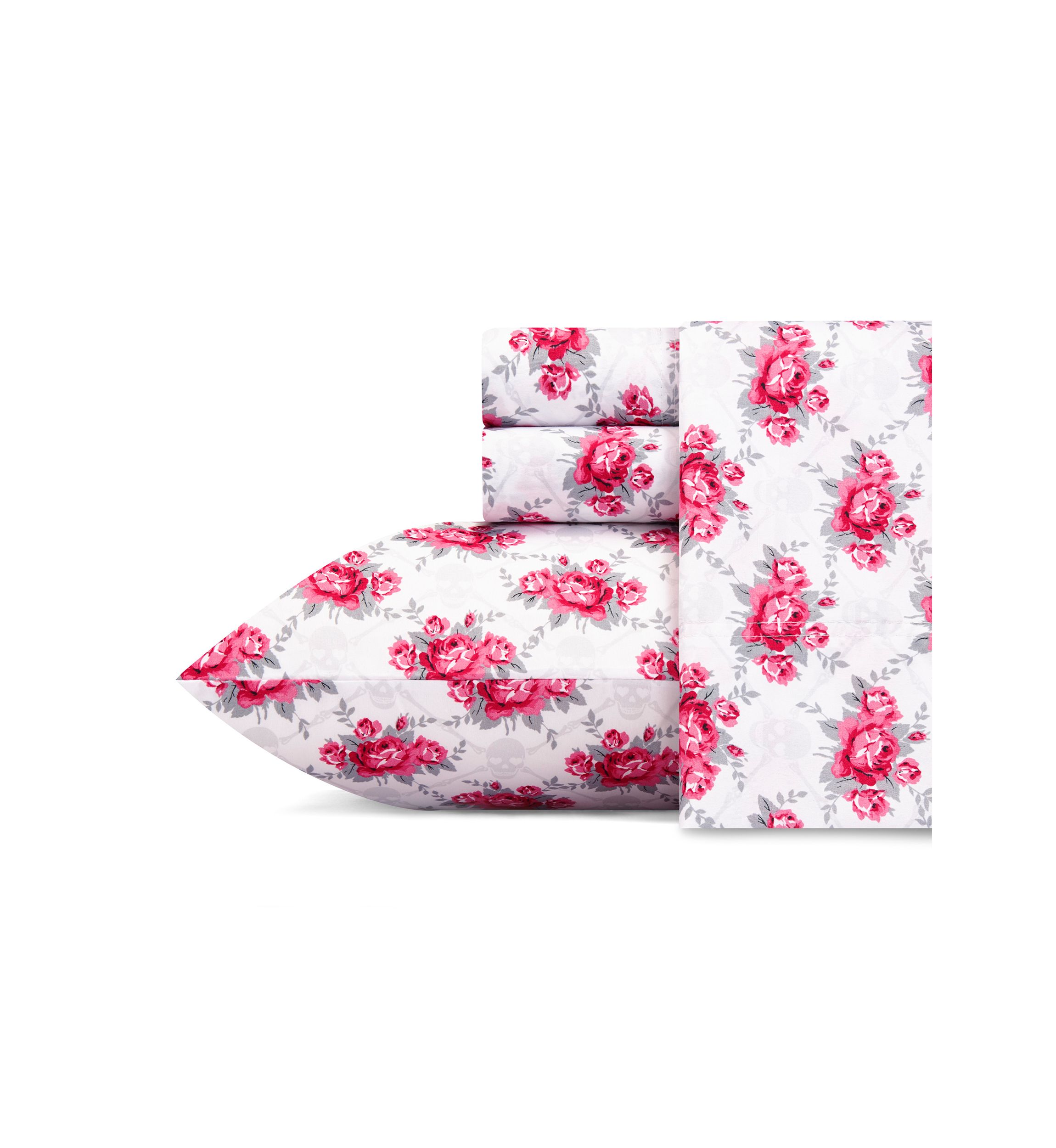 Skull Rose Trellis Sheet Set