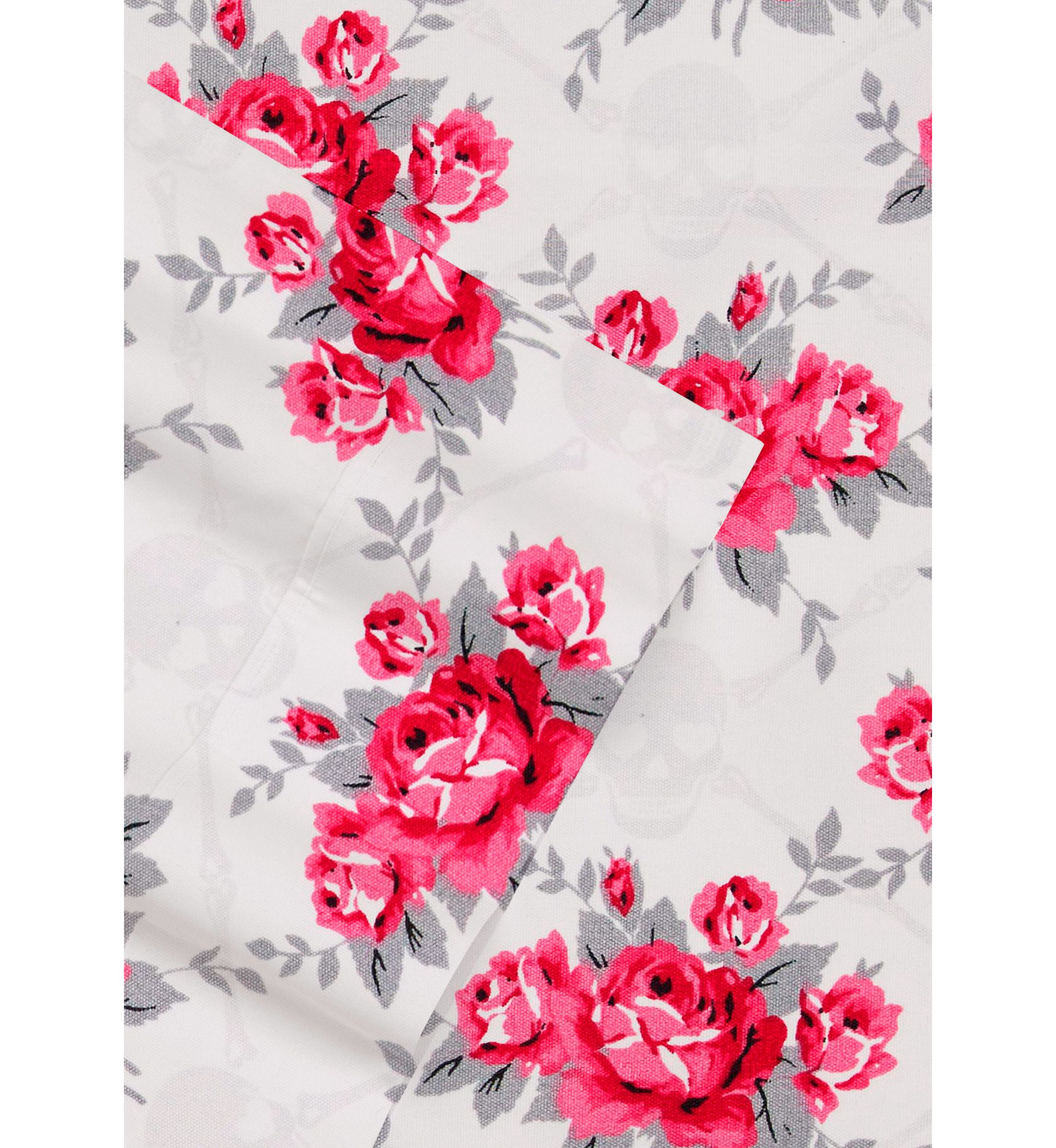 Skull Rose Trellis Sheet Set