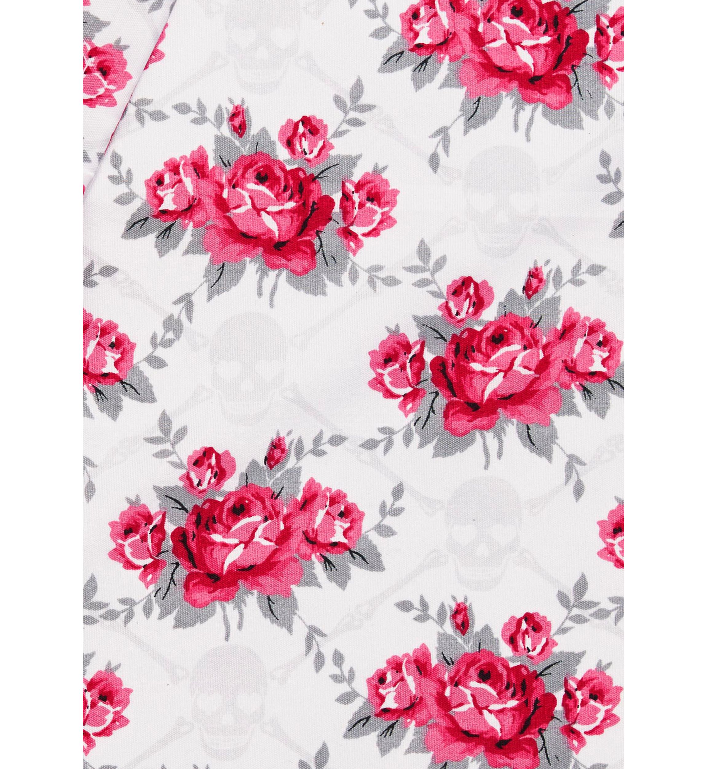 Skull Rose Trellis Sheet Set