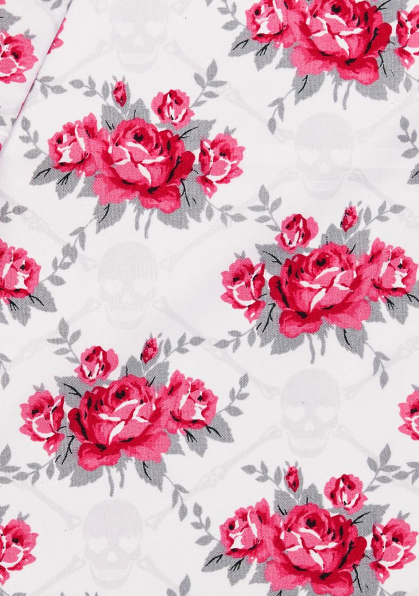 Skull Rose Trellis Sheet Set