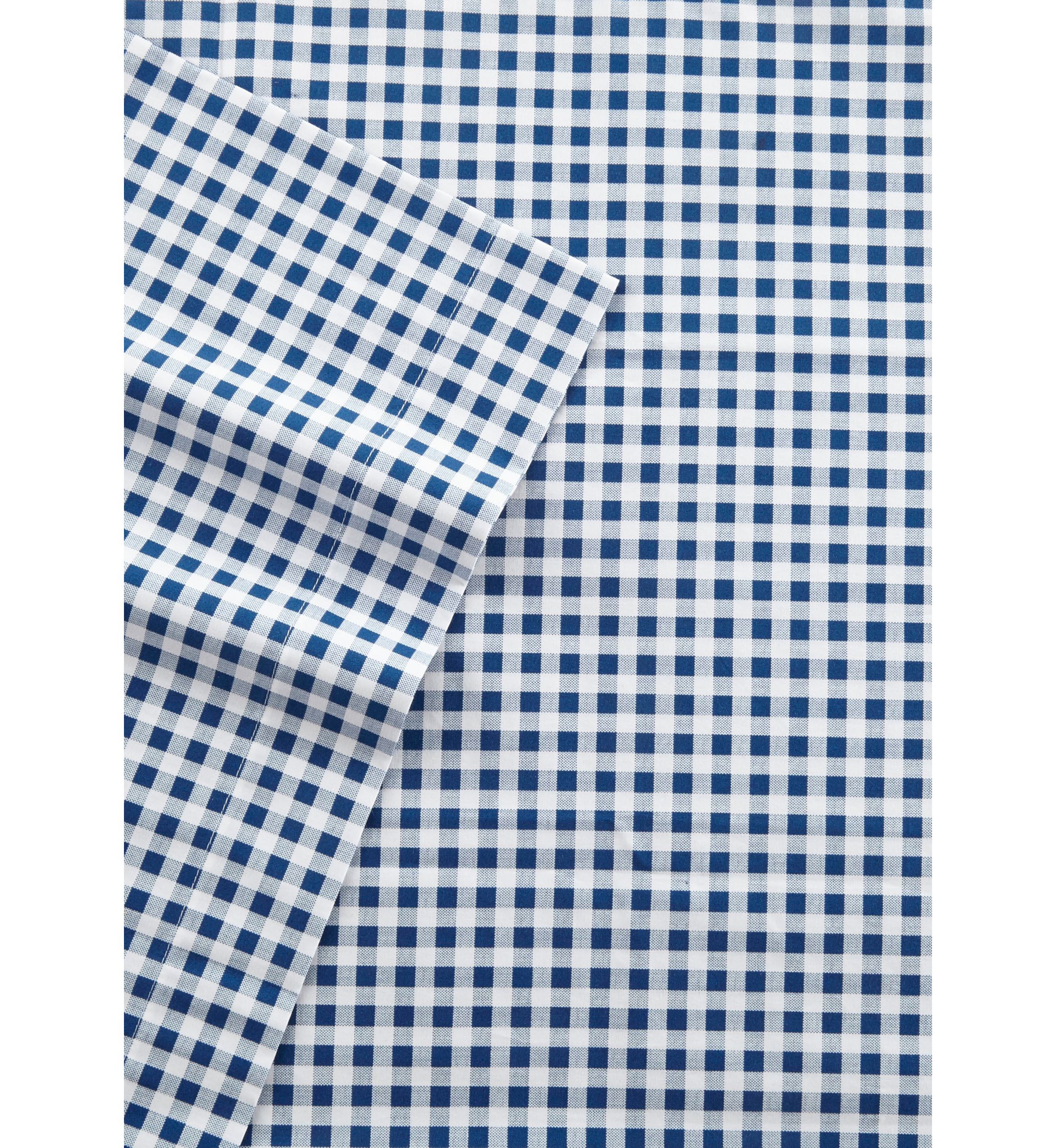 Gingham Plaid Cotton Sheet Set