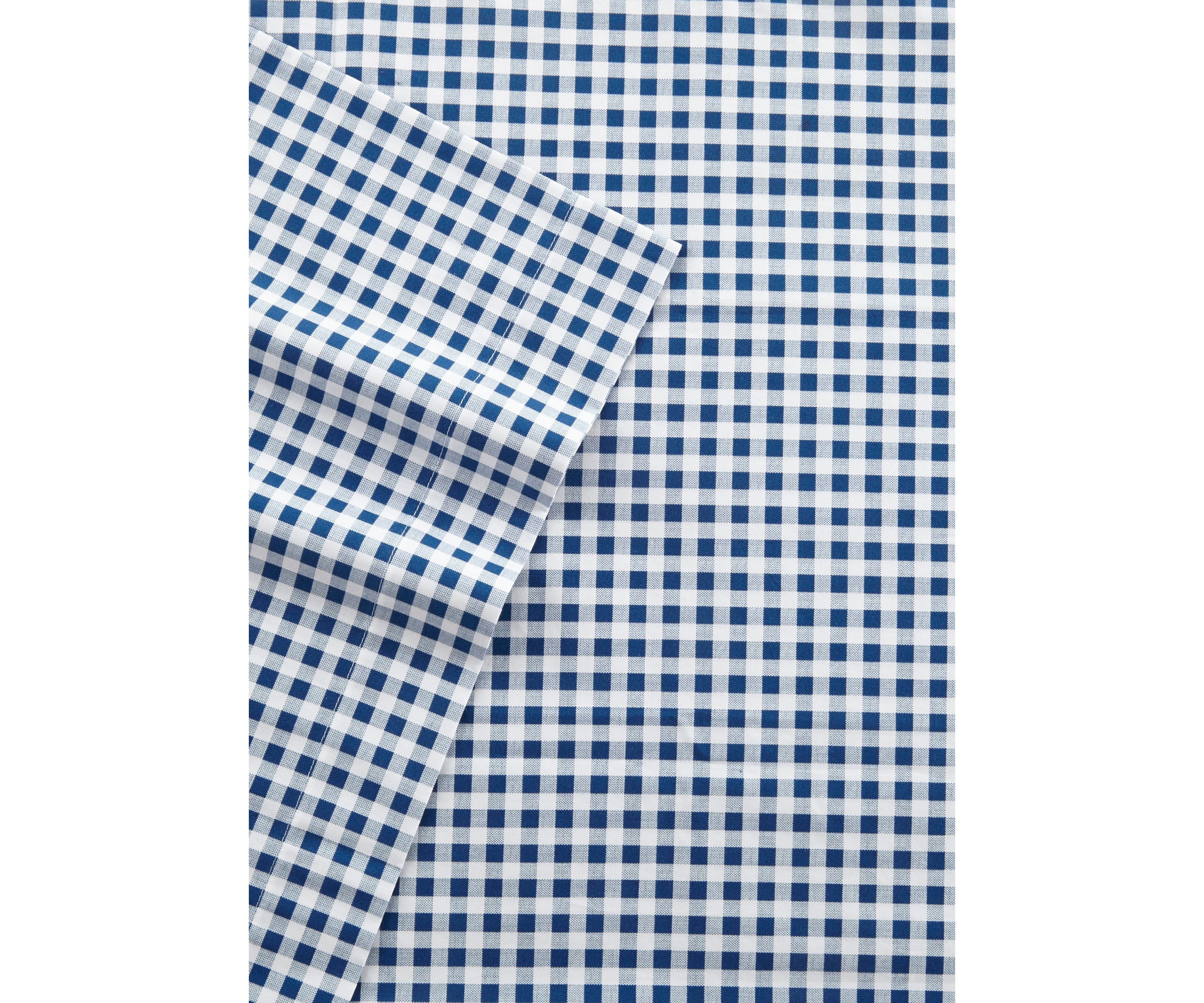 Gingham Plaid Cotton Sheet Set