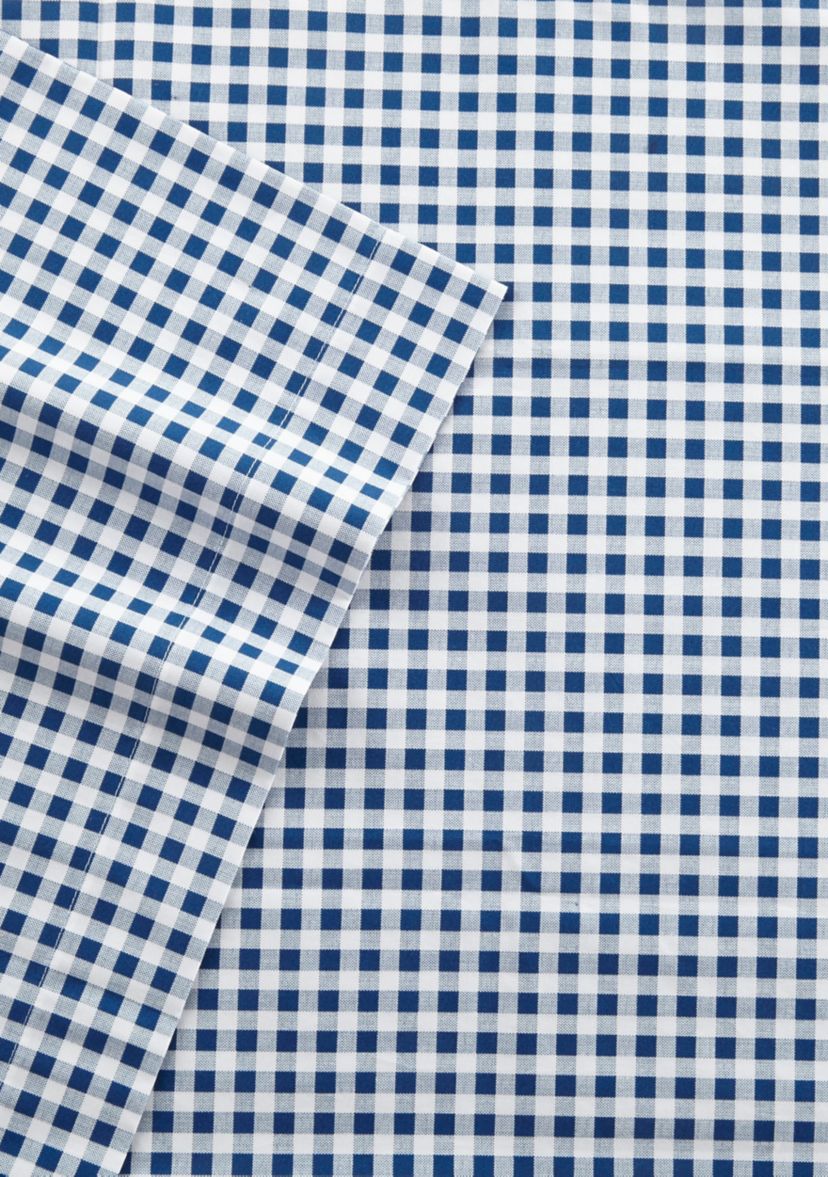 Gingham Plaid Cotton Sheet Set