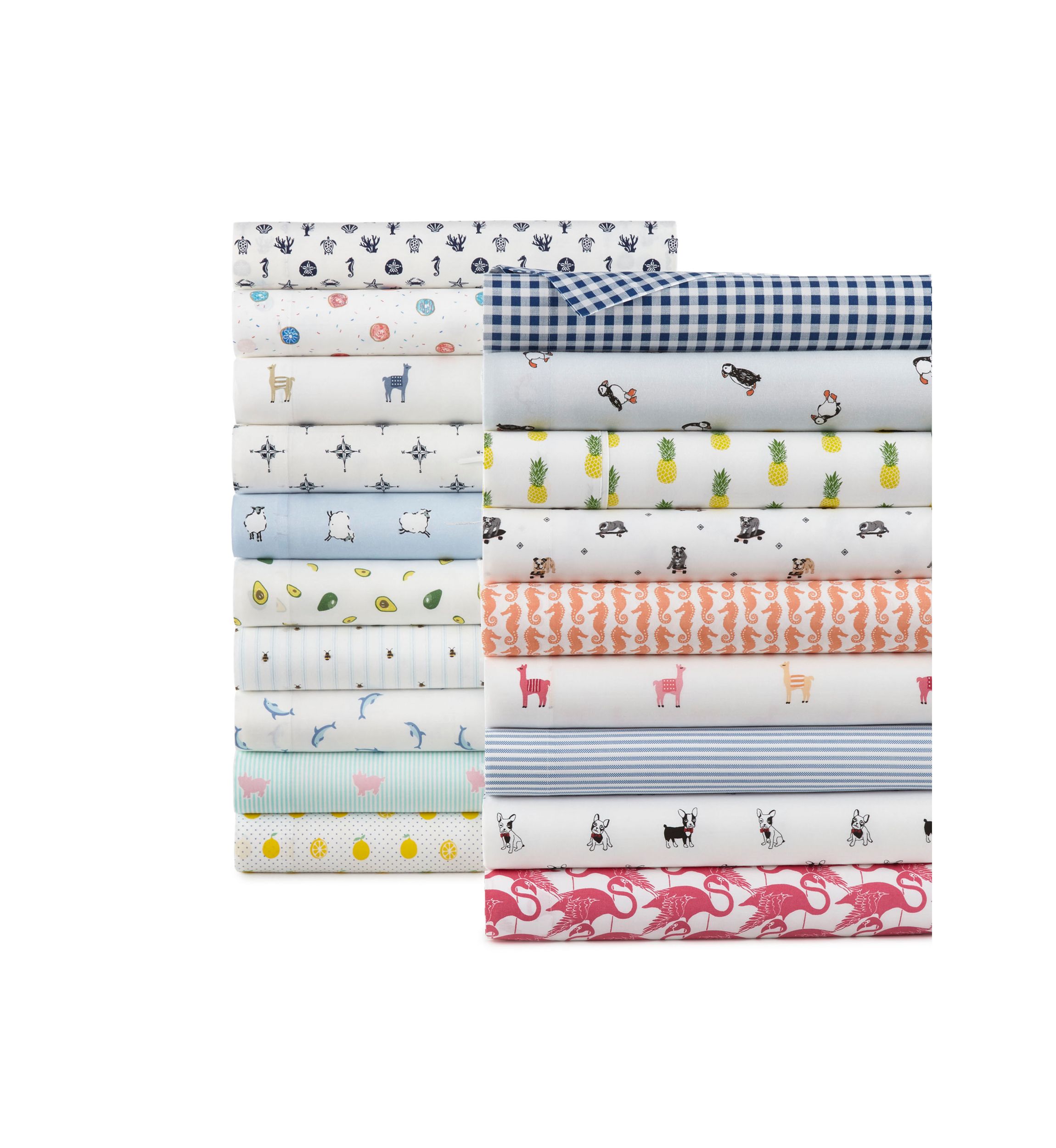 Gingham Plaid Cotton Sheet Set