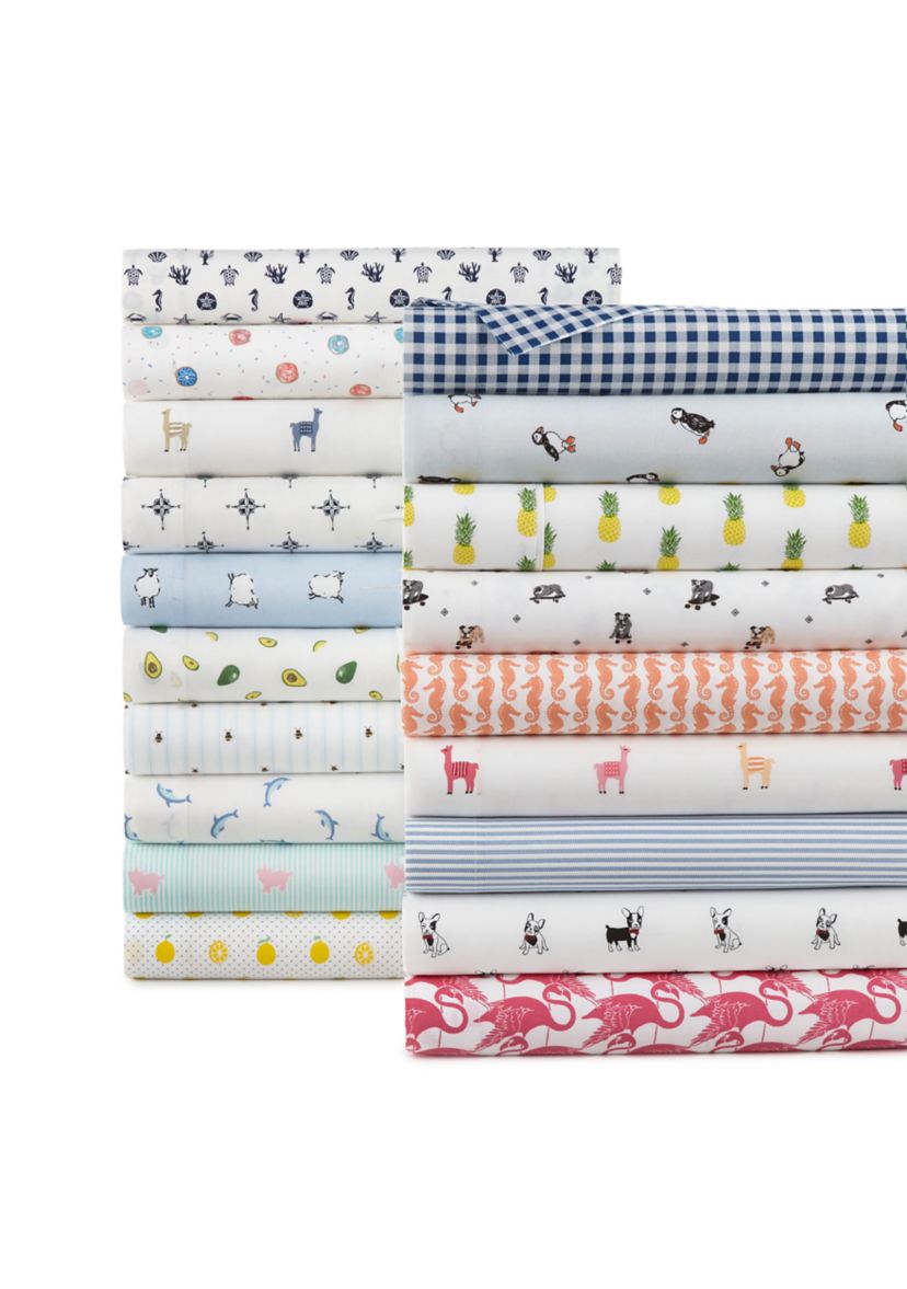 Gingham Plaid Cotton Sheet Set