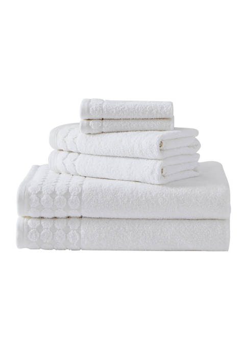 Betsey Johnson Bubble Cuff Solid Cotton Towel Set