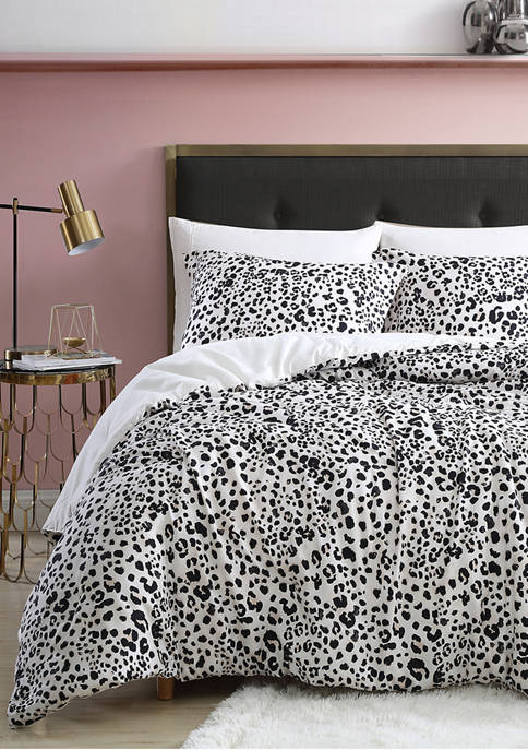 Betsey Johnson Water Leopard Cotton Comforter Set
