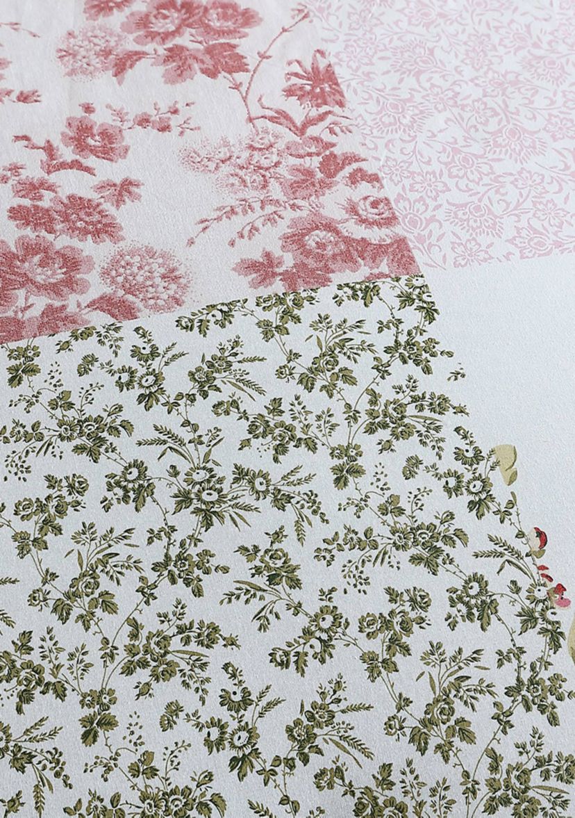 Ailyn 7-Piece Floral Cotton Comforter Bonus Set