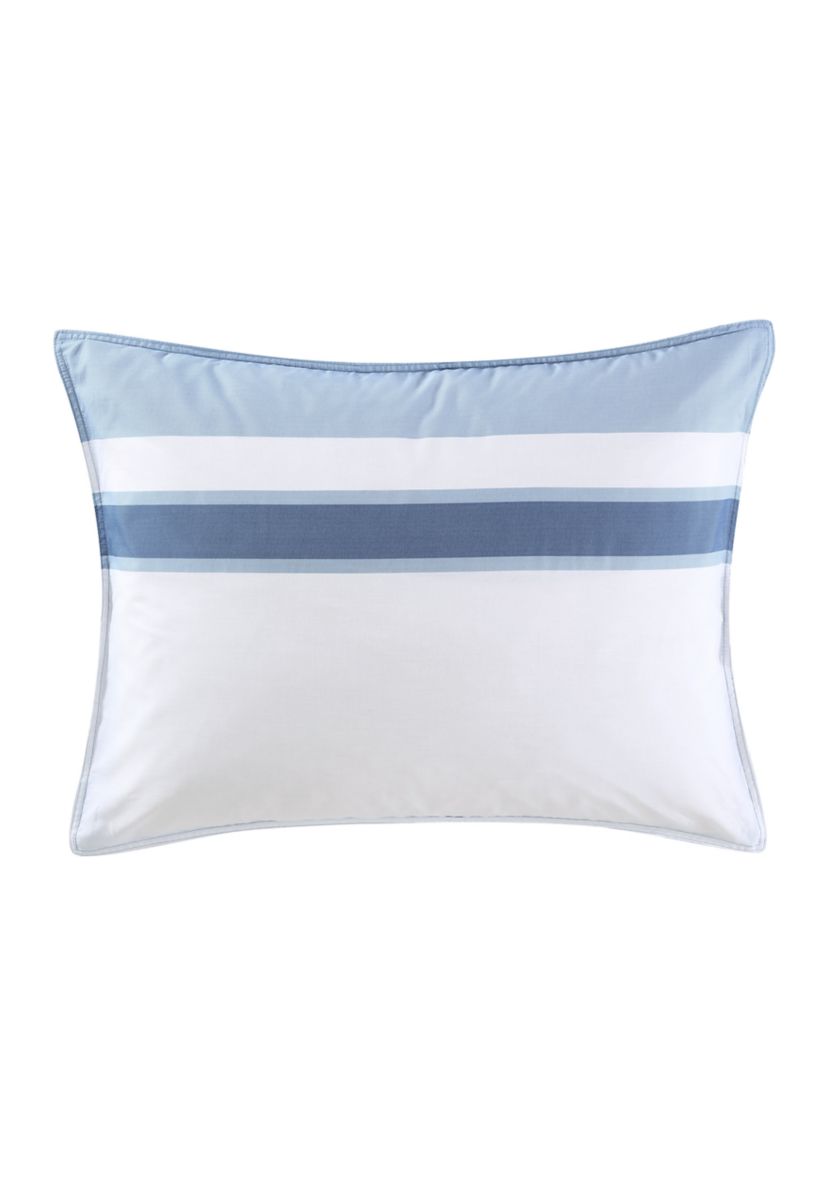 Trimmer 3-Piece Striped Cotton Comforter Set