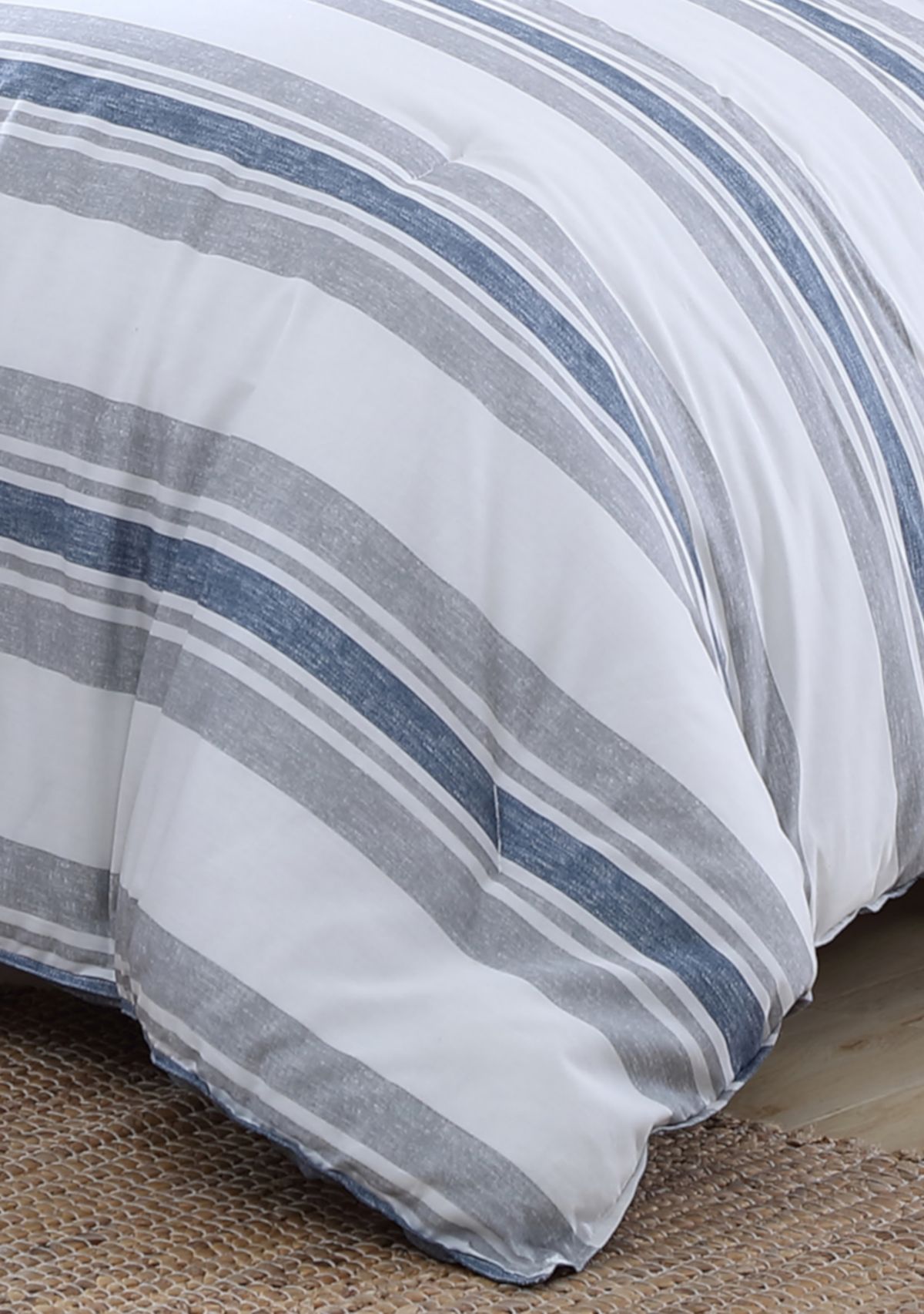 Bay Shore 3-Piece Striped Cotton Comforter Set