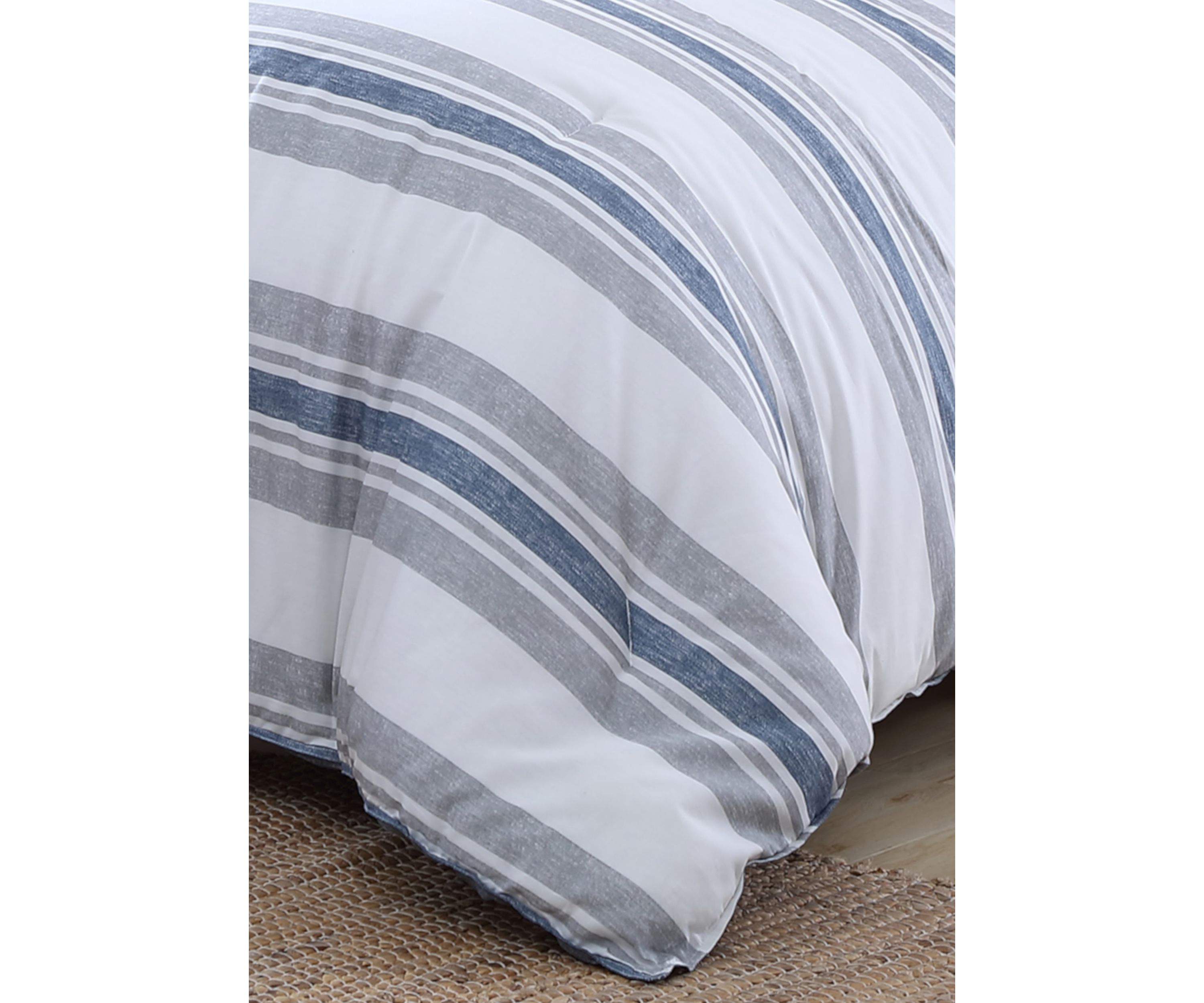 Bay Shore 3-Piece Striped Cotton Comforter Set