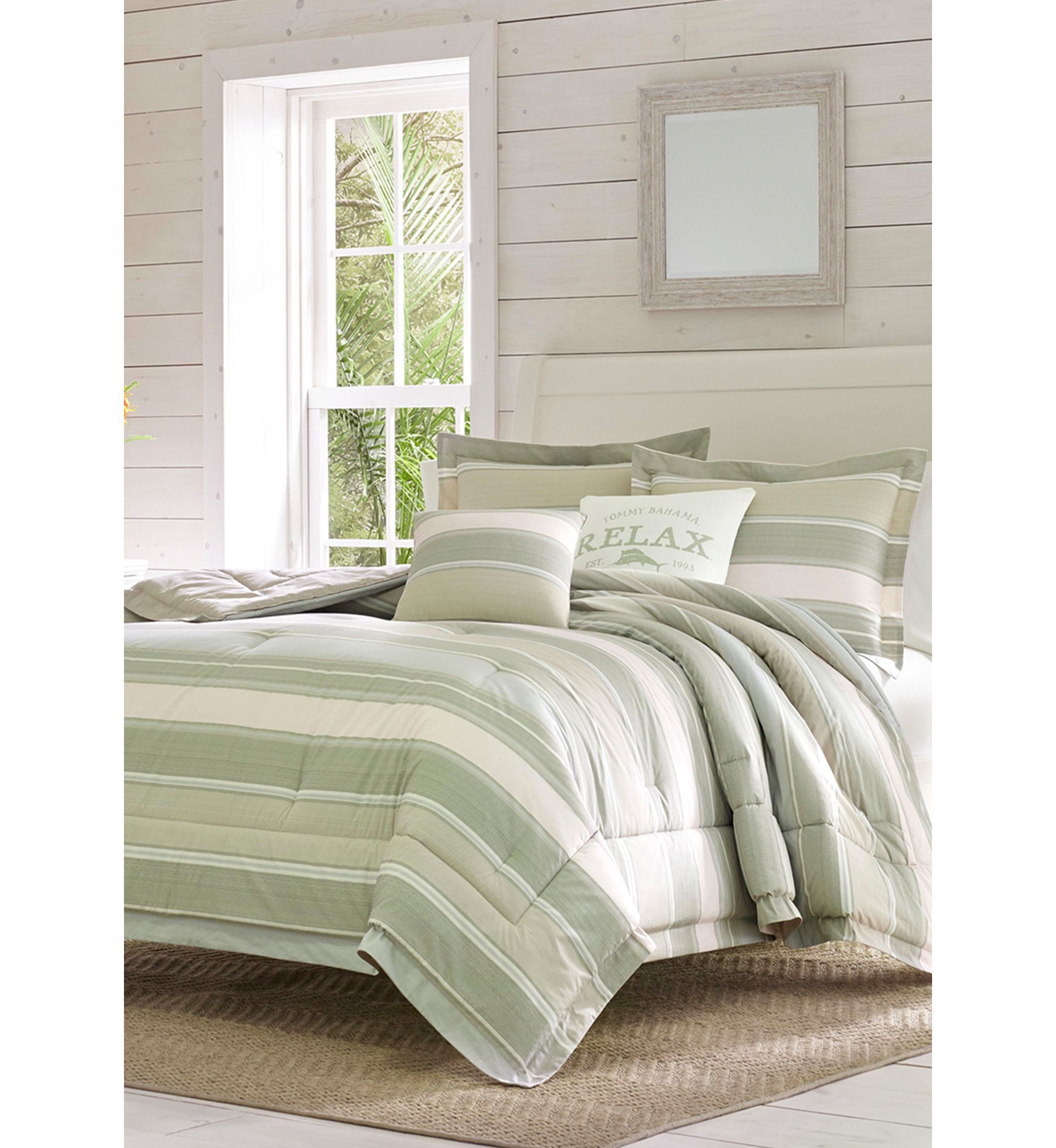 Serenity 5-Piece Striped Cotton Comforter Set