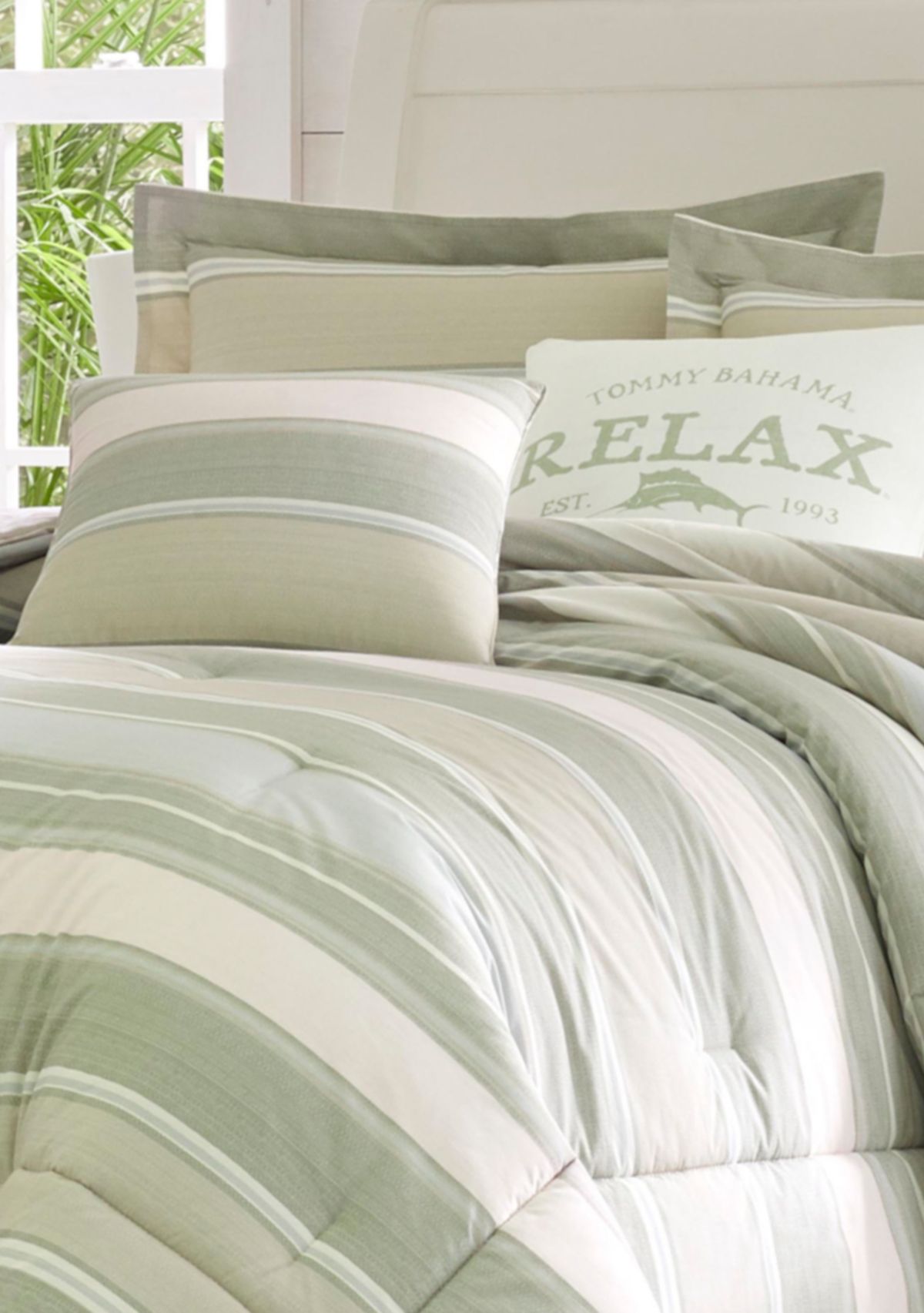 Serenity 5-Piece Striped Cotton Comforter Set