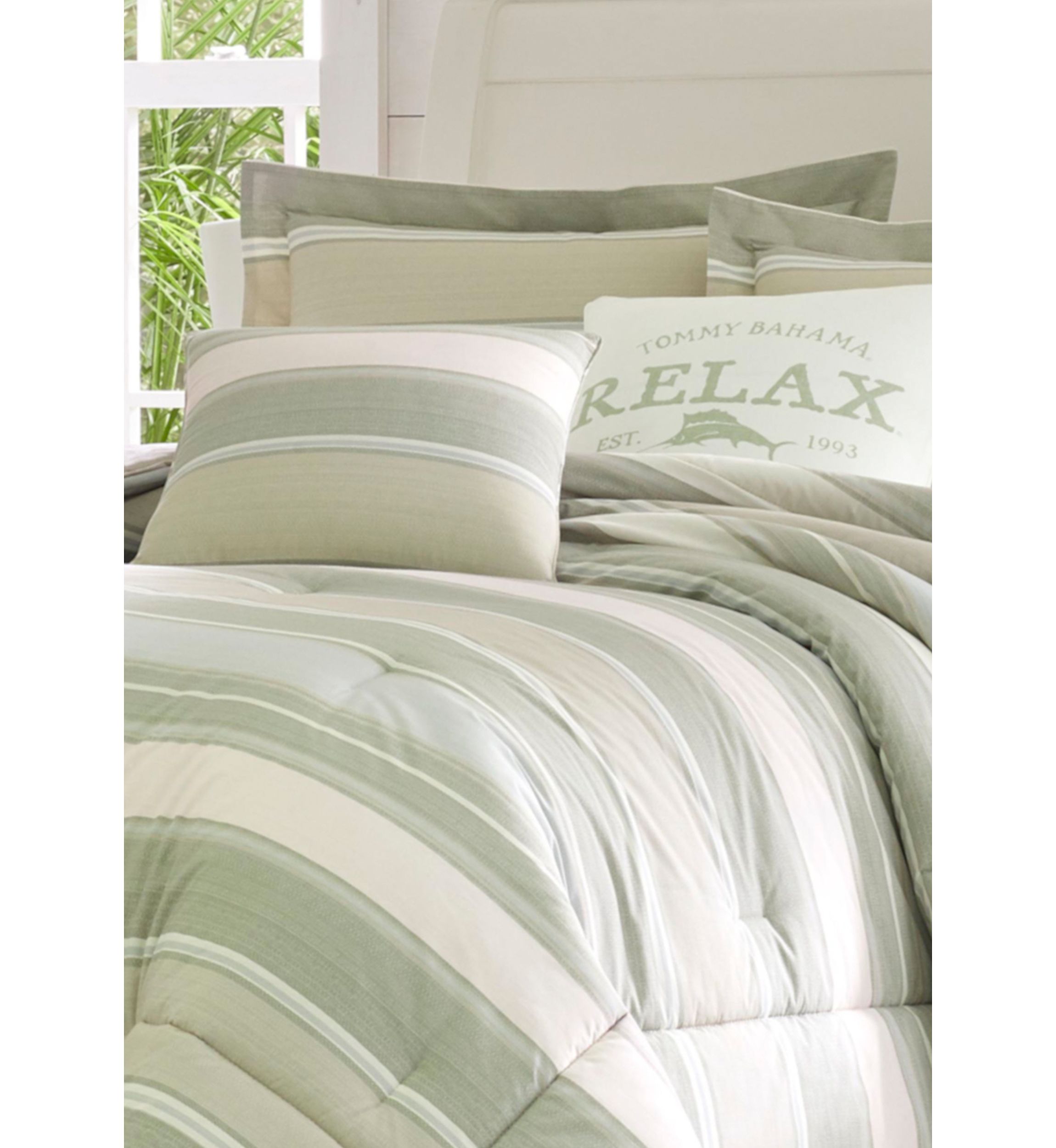 Serenity 5-Piece Striped Cotton Comforter Set