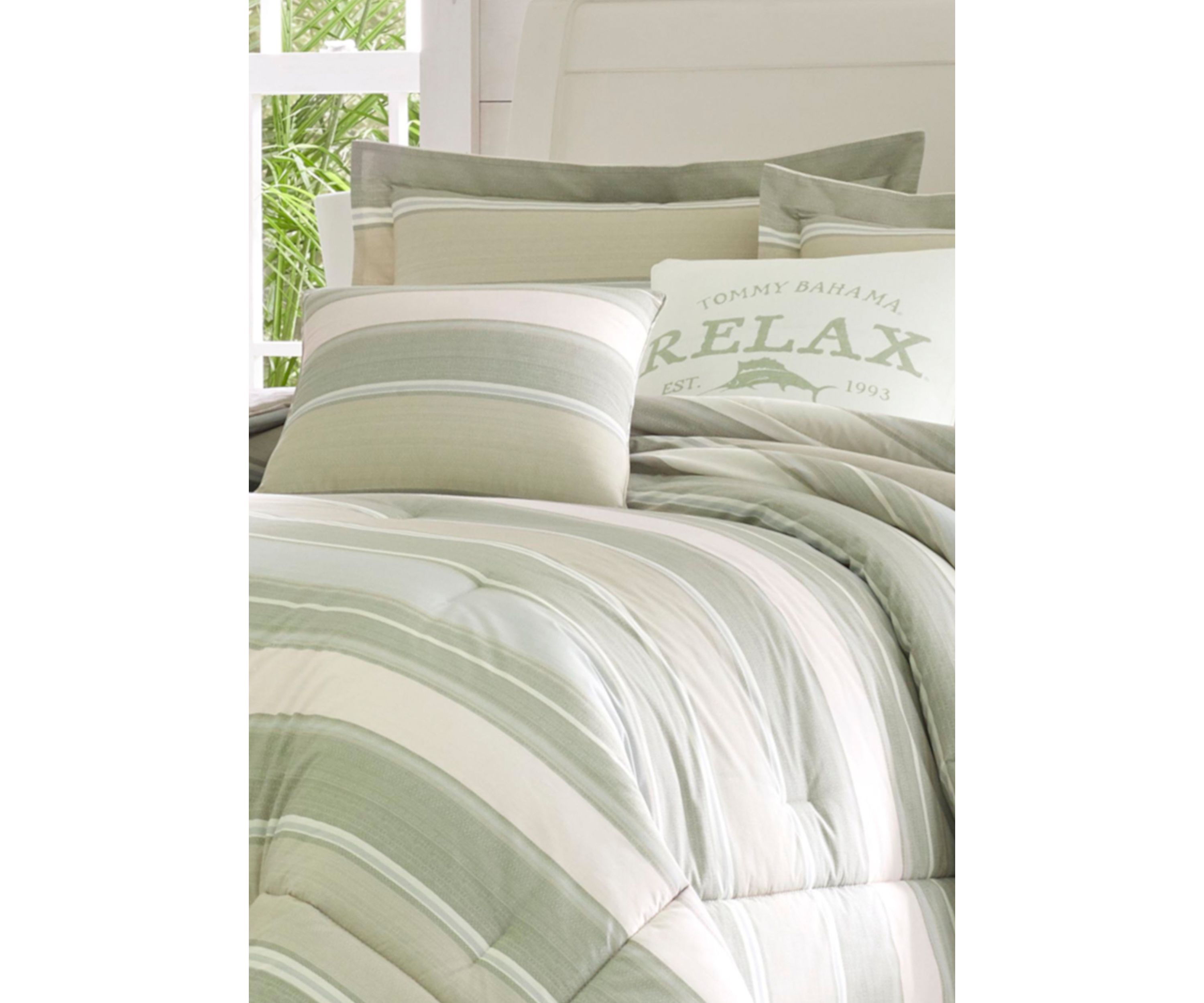 Serenity 5-Piece Striped Cotton Comforter Set