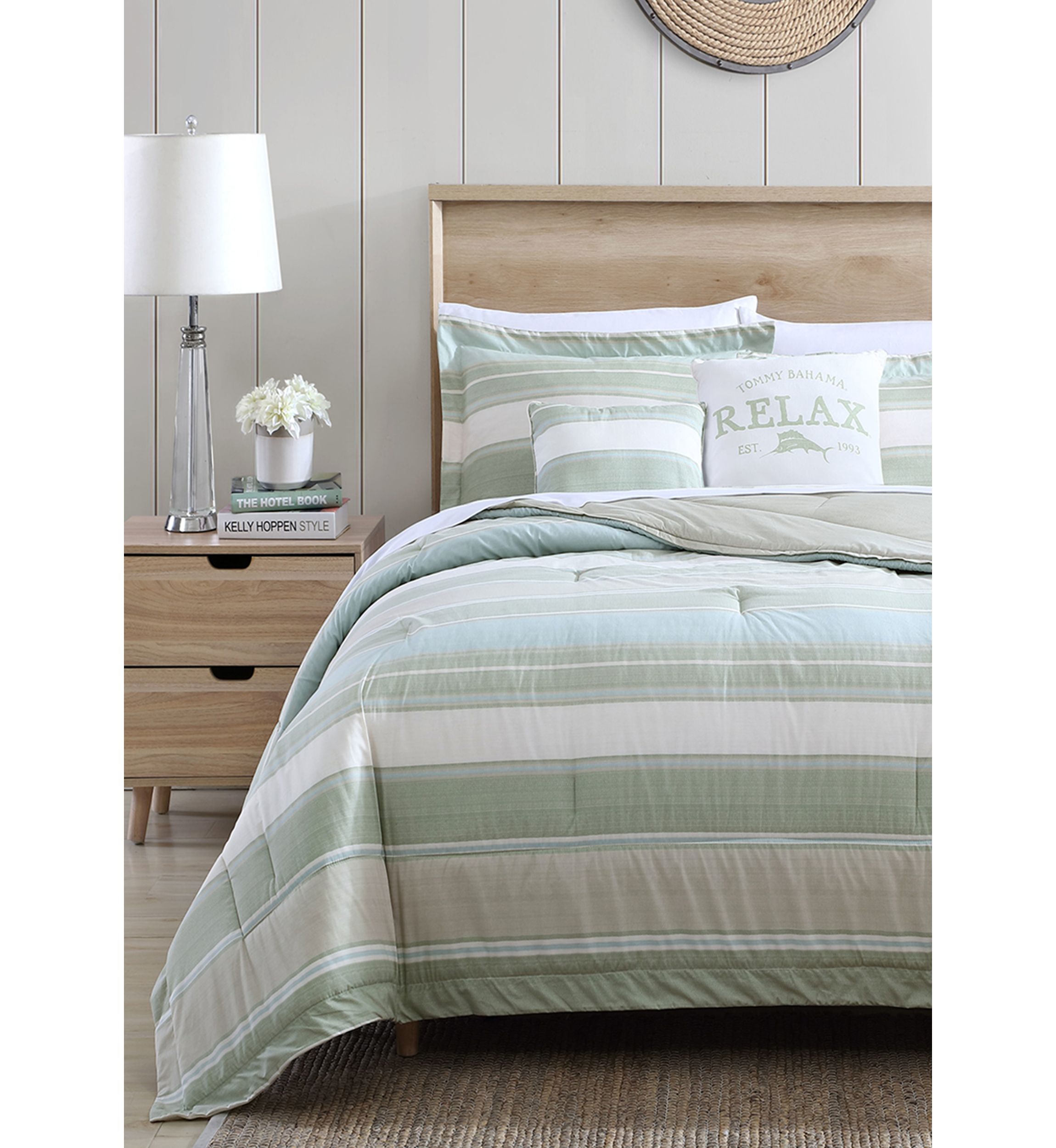 Serenity 5-Piece Striped Cotton Comforter Set