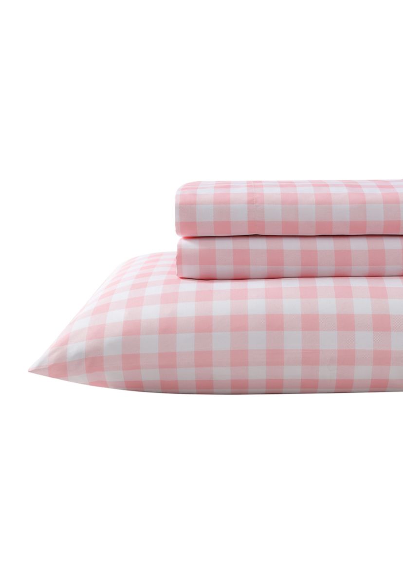 Poppy Plaid 3-Piece Sheet Set