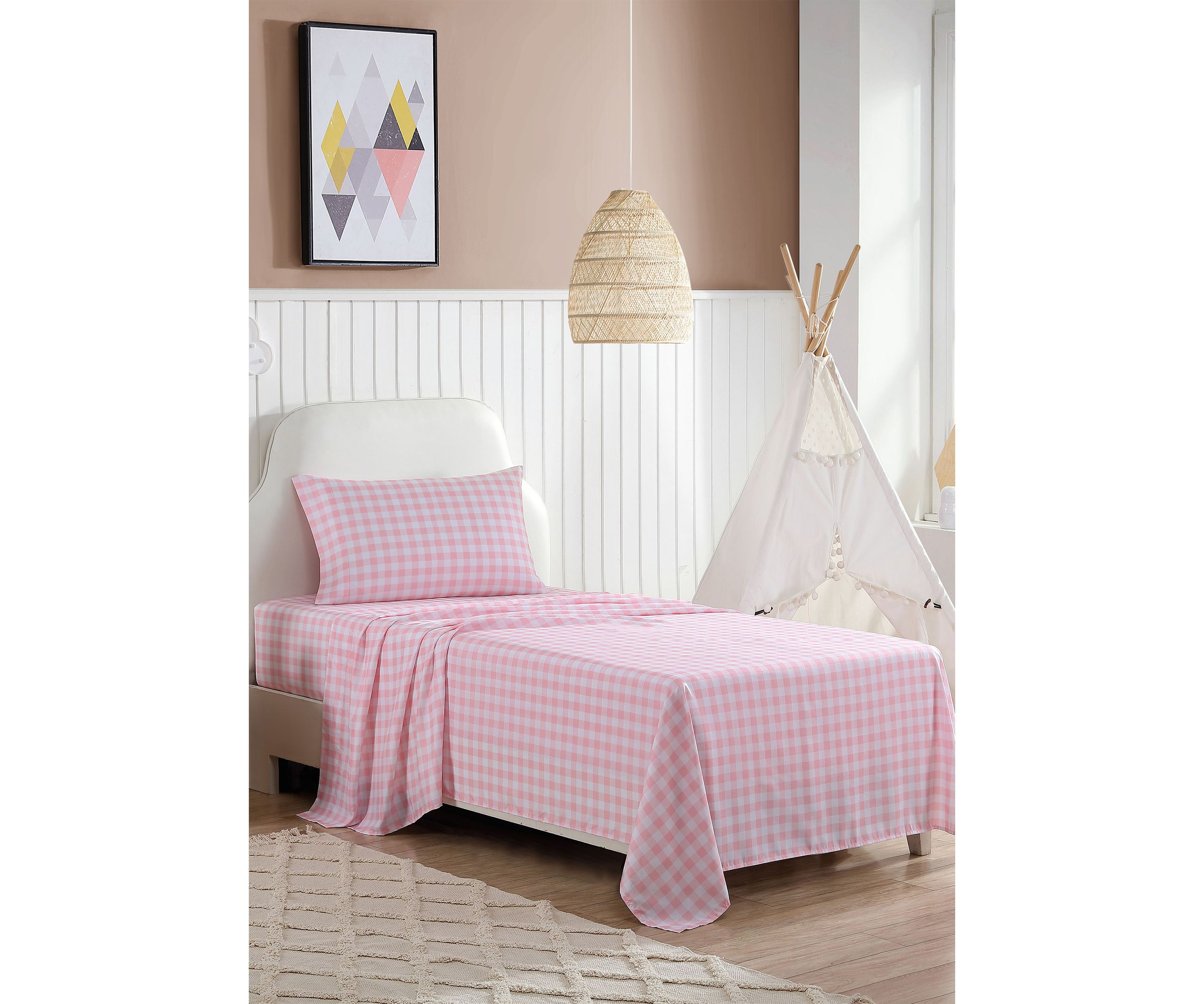 Poppy Plaid 3-Piece Sheet Set