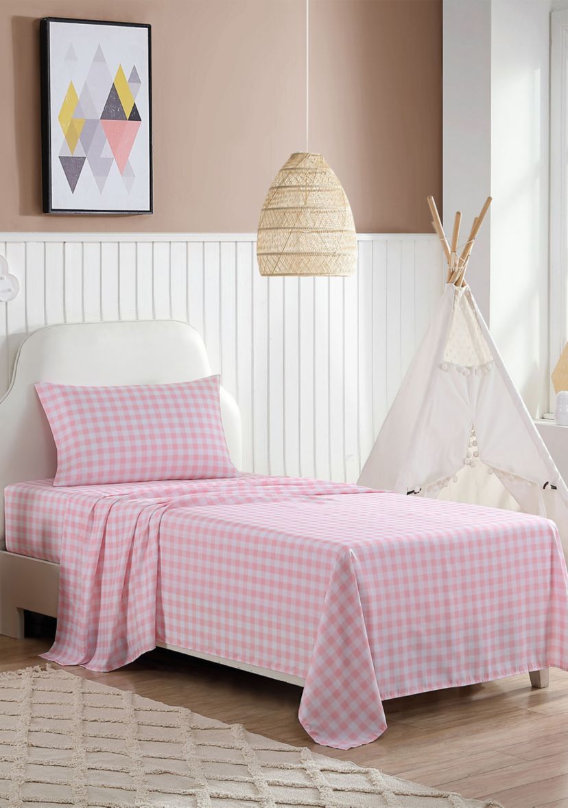 Poppy Plaid 3-Piece Sheet Set