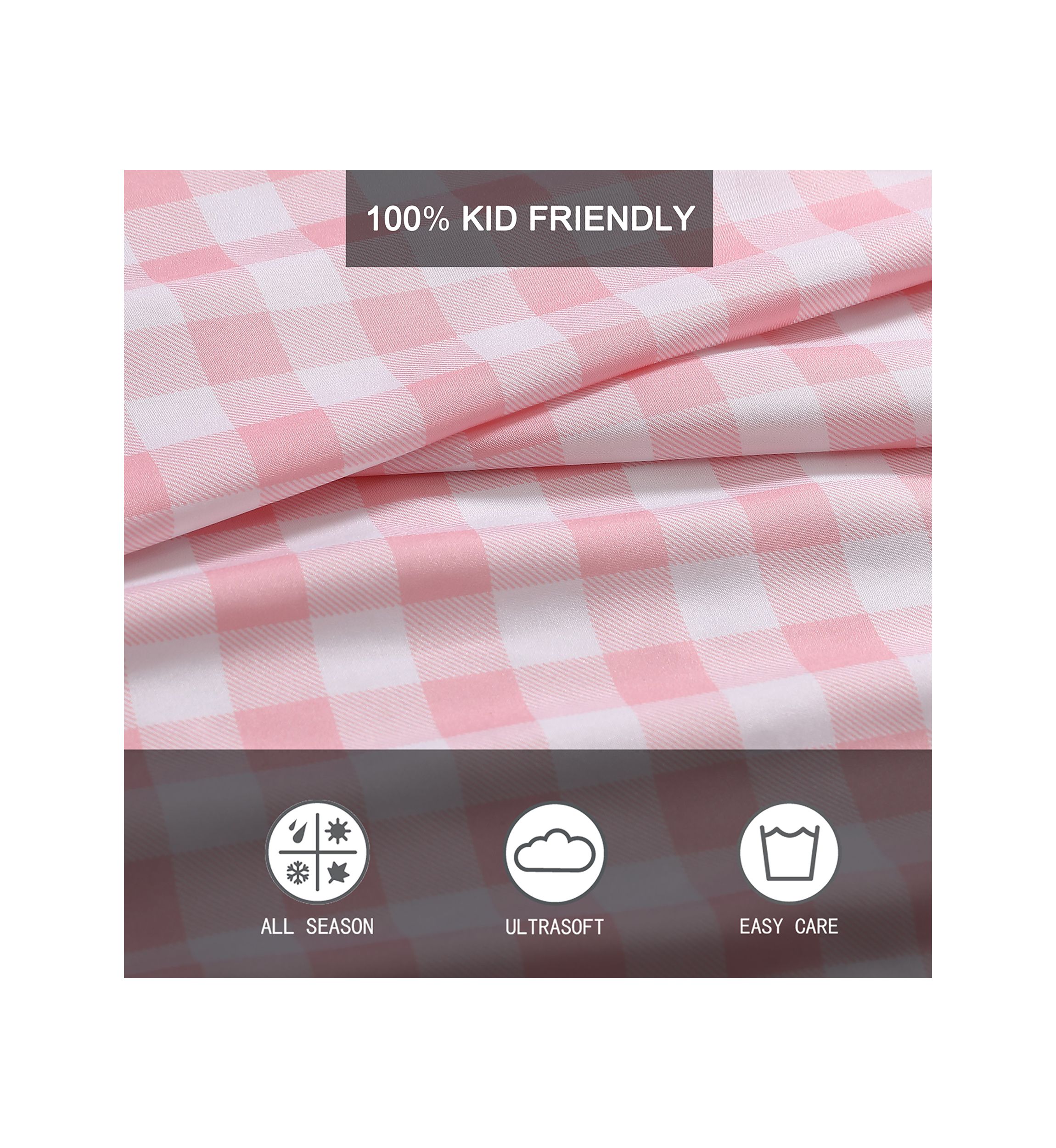 Poppy Plaid 4-Piece Sheet Set