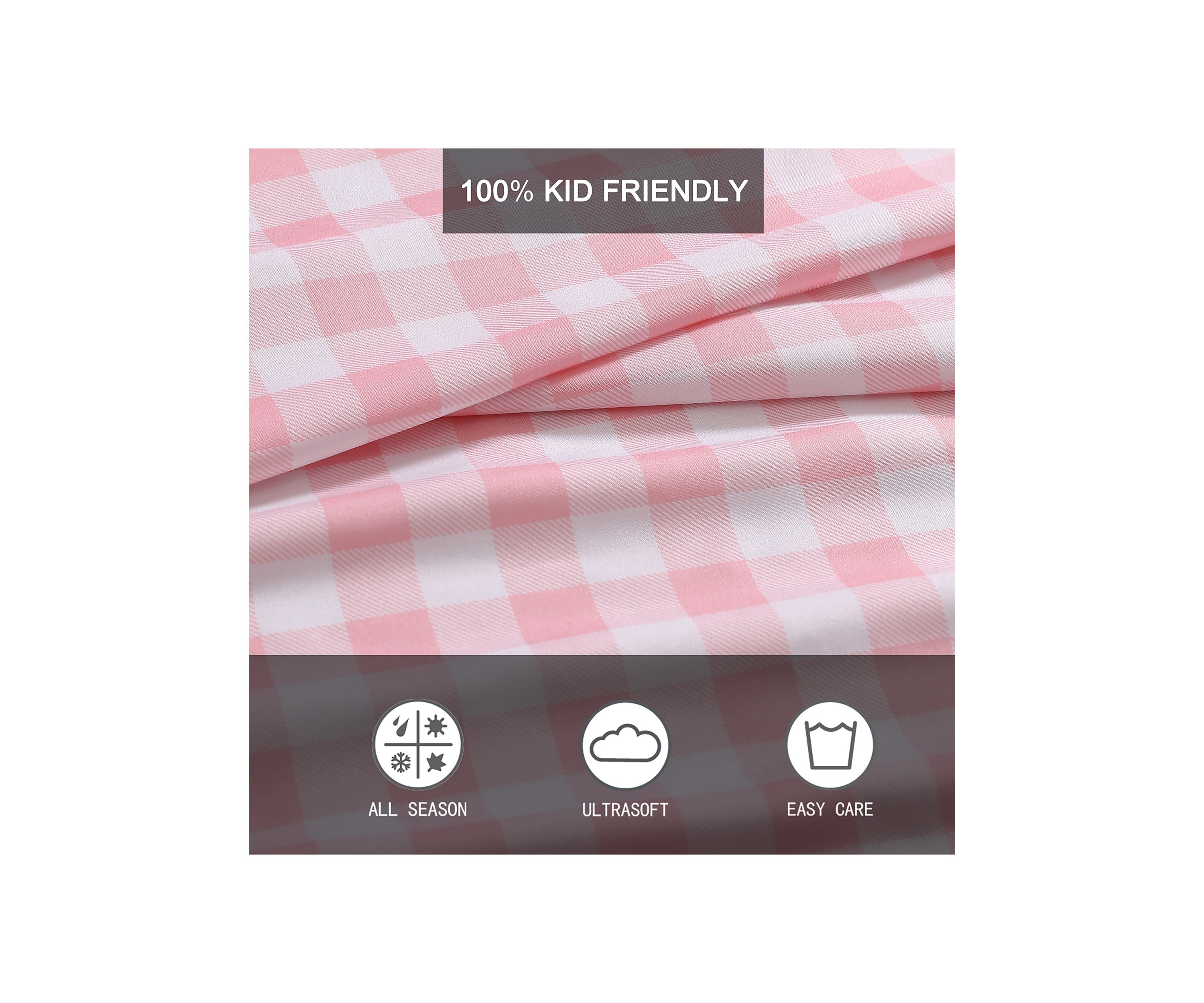Poppy Plaid 3-Piece Sheet Set