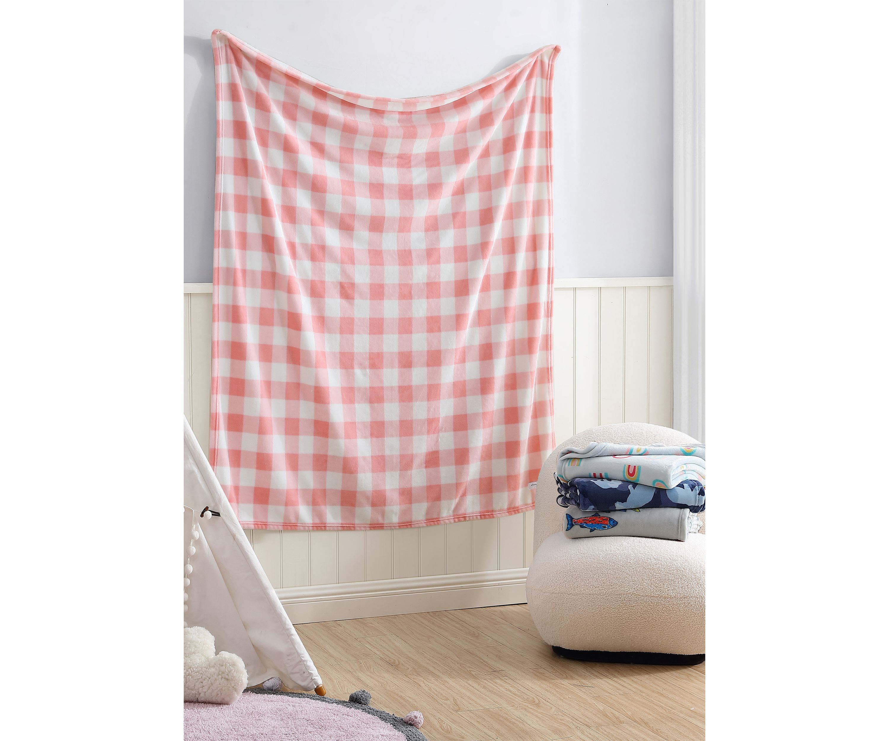 Kids Fish Lake Fleece Throw Blanket