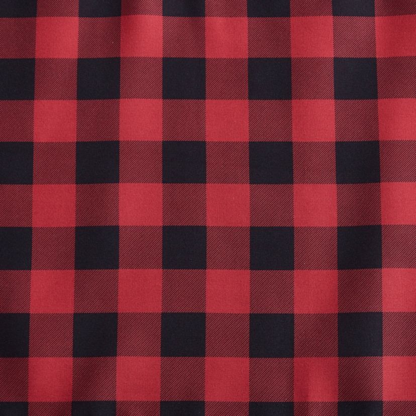 Mountain Plaid Tab Top Valance
