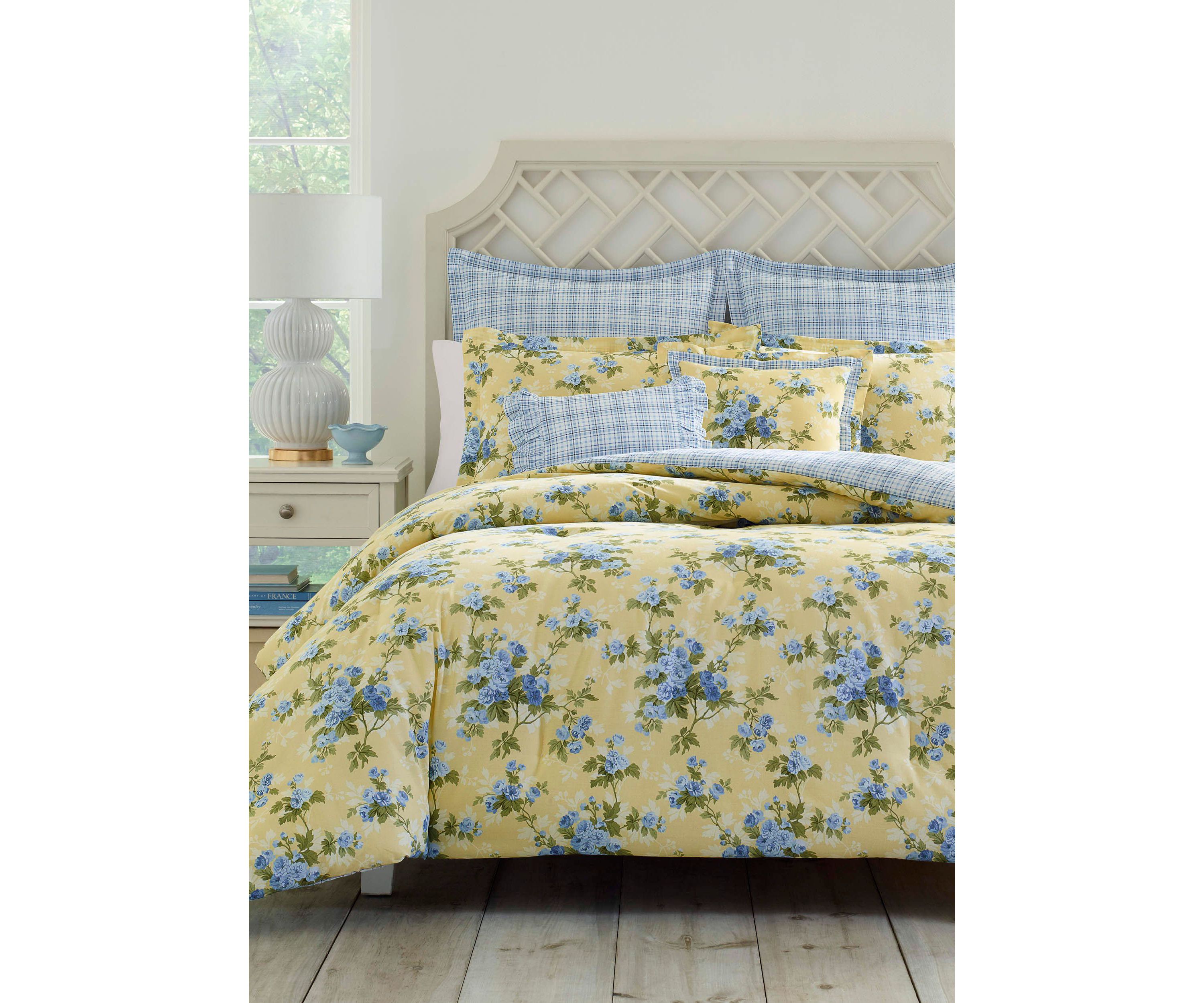 Cassidy 7-Piece Floral Cotton Comforter Set