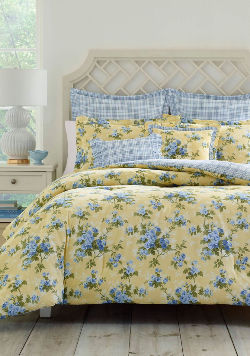 Cassidy 7-Piece Floral Cotton Comforter Set