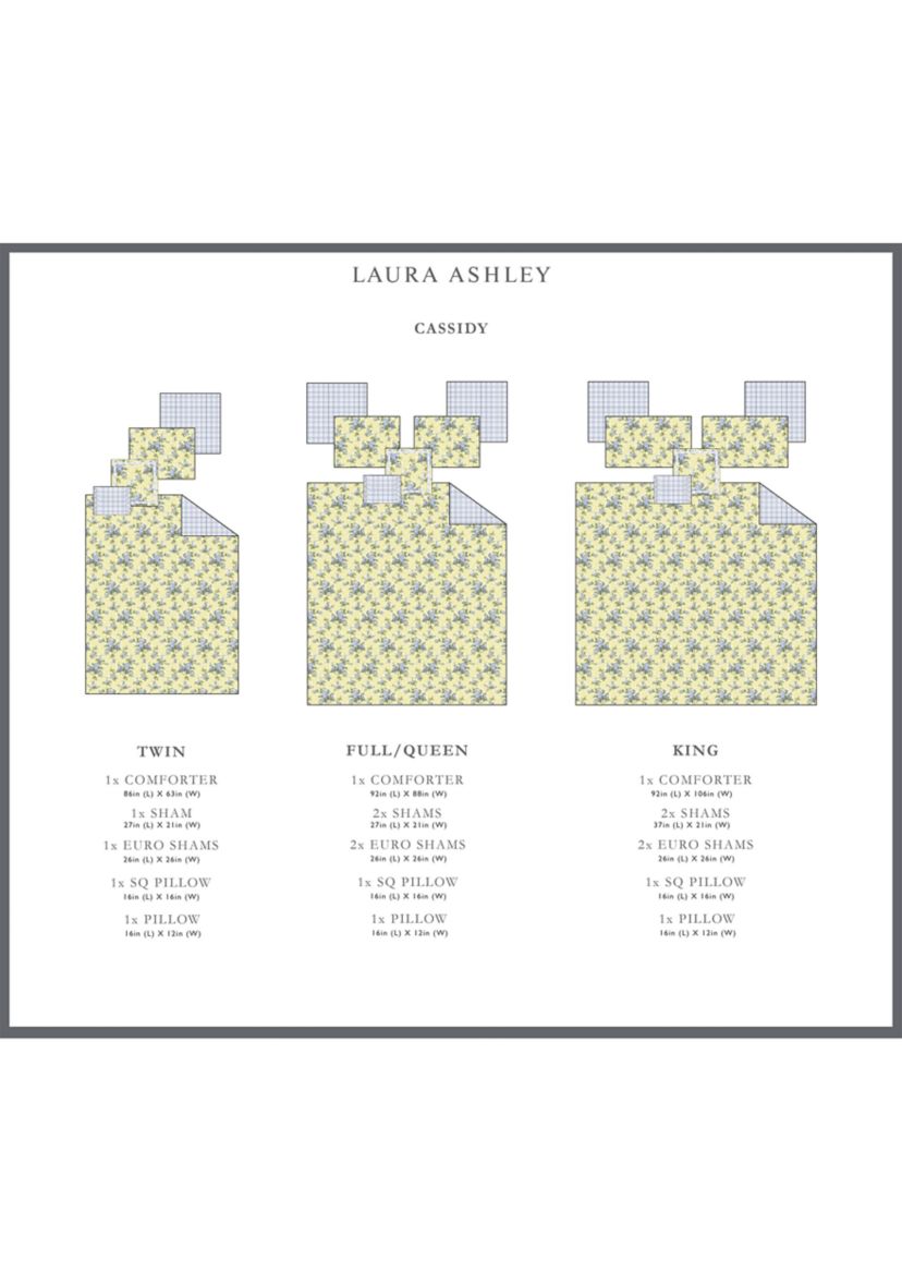 Cassidy 7-Piece Floral Cotton Comforter Set