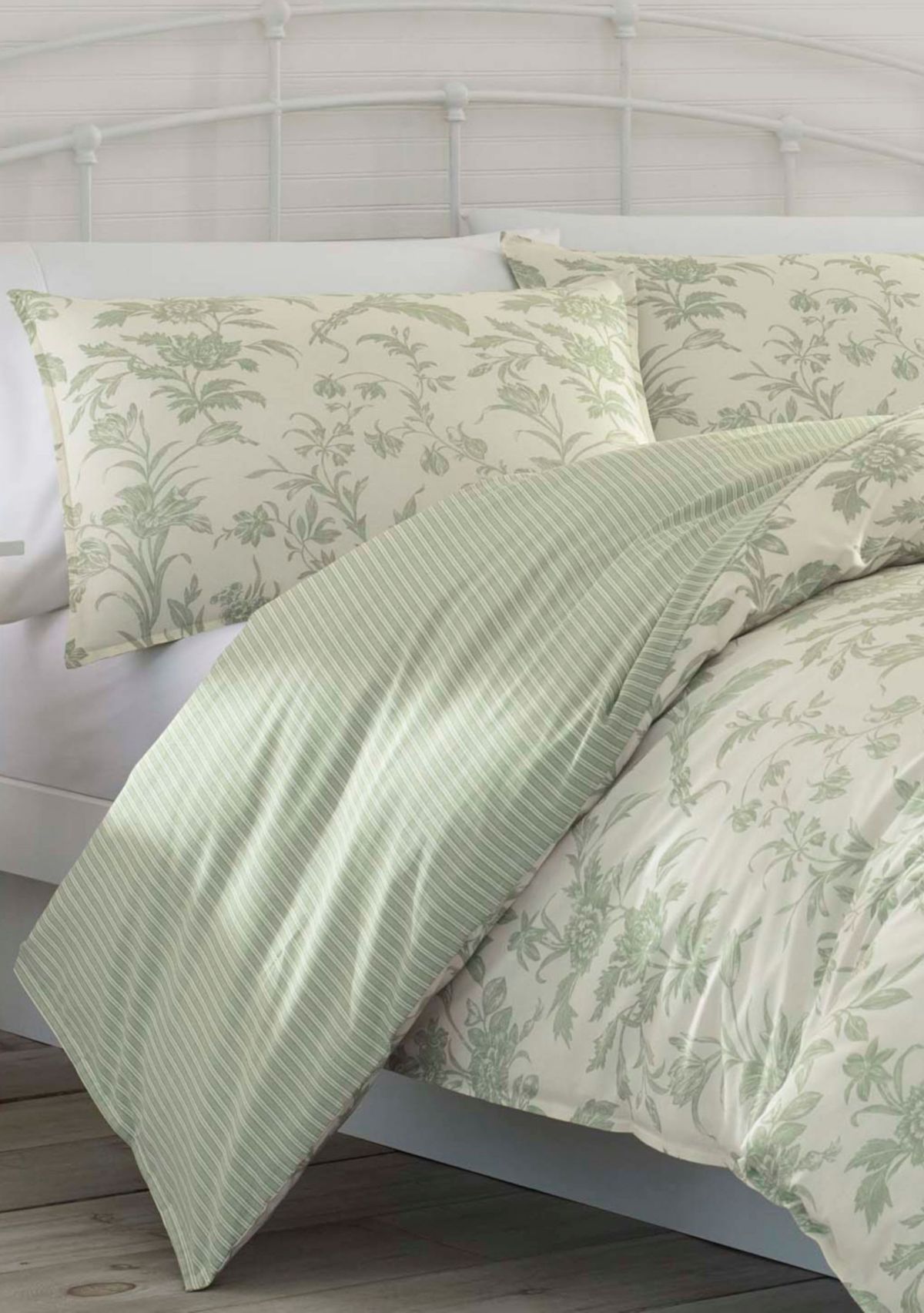 Natalie 3-Piece Floral Cotton Duvet Cover Set