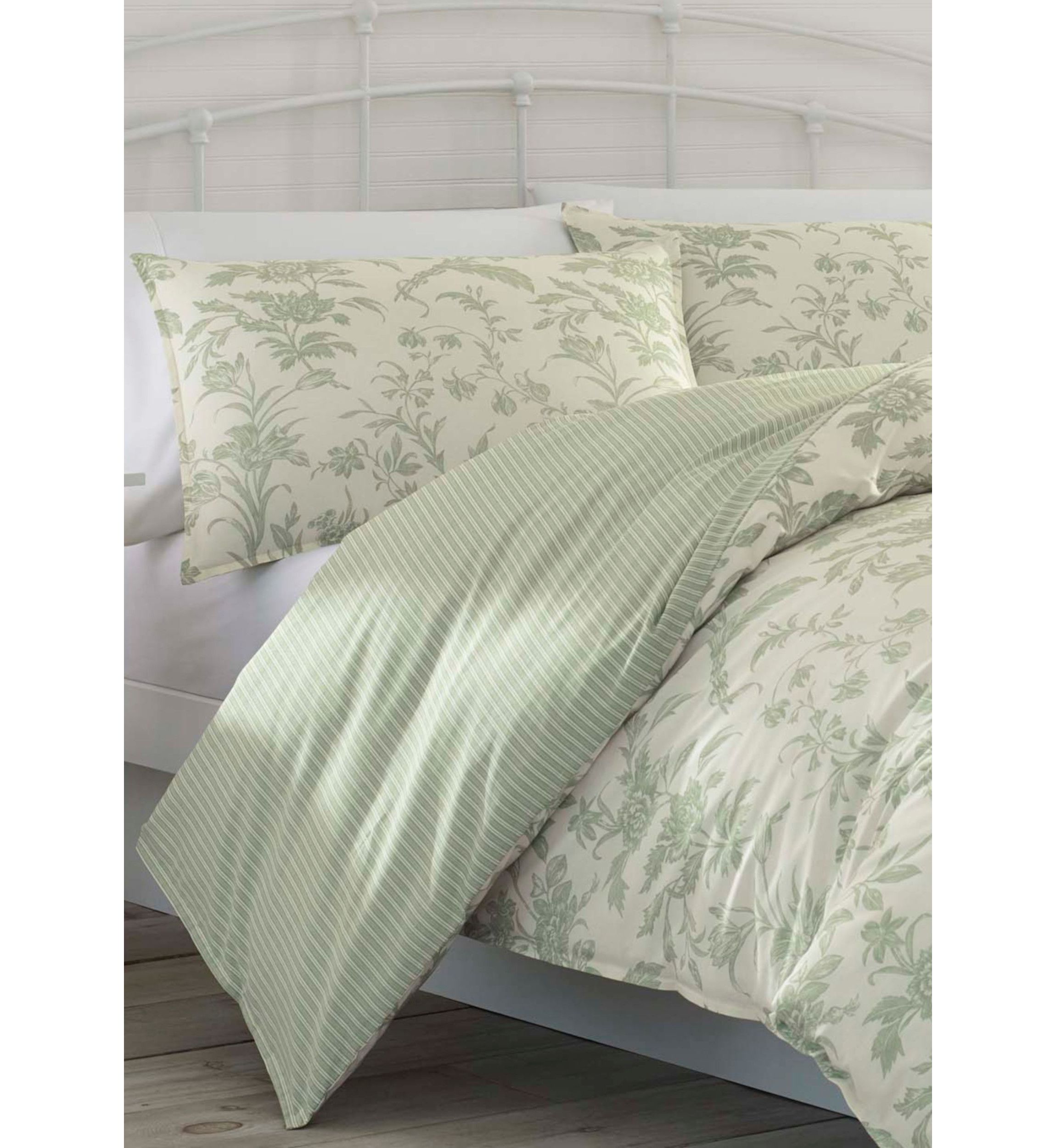 Natalie 3-Piece Floral Cotton Duvet Cover Set