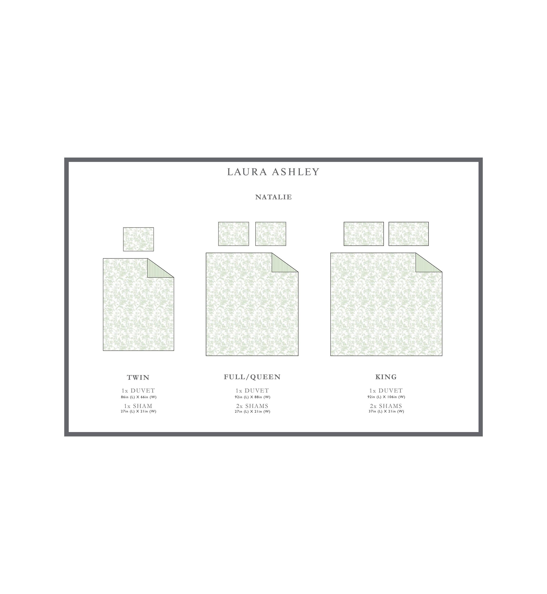 Natalie 3-Piece Floral Cotton Duvet Cover Set